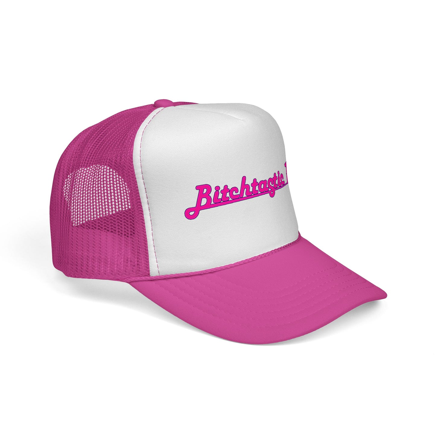 Trucker Cap — 'Bitchtastic Tees' Retro Script Foam Trucker Hat
