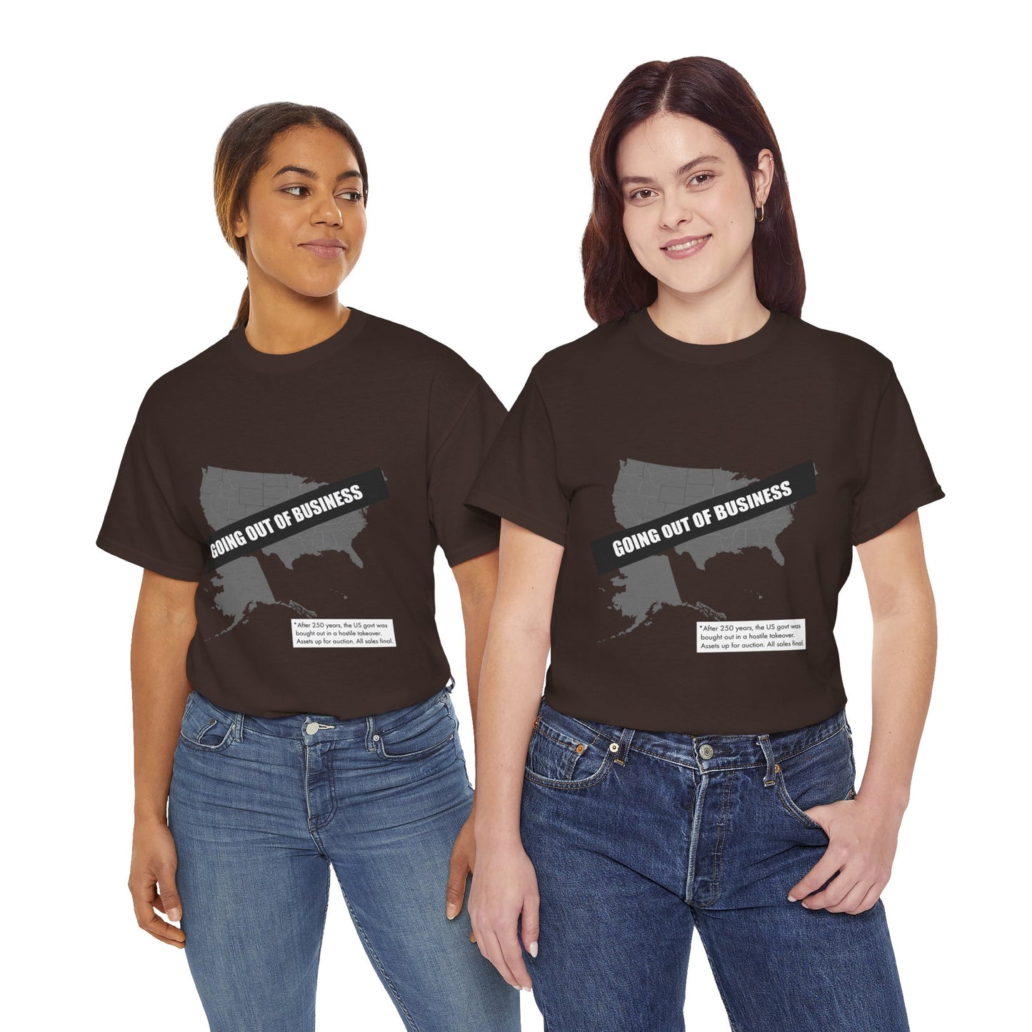T‑Shirt — "Going Out of Business" USA Map Graphic Tee