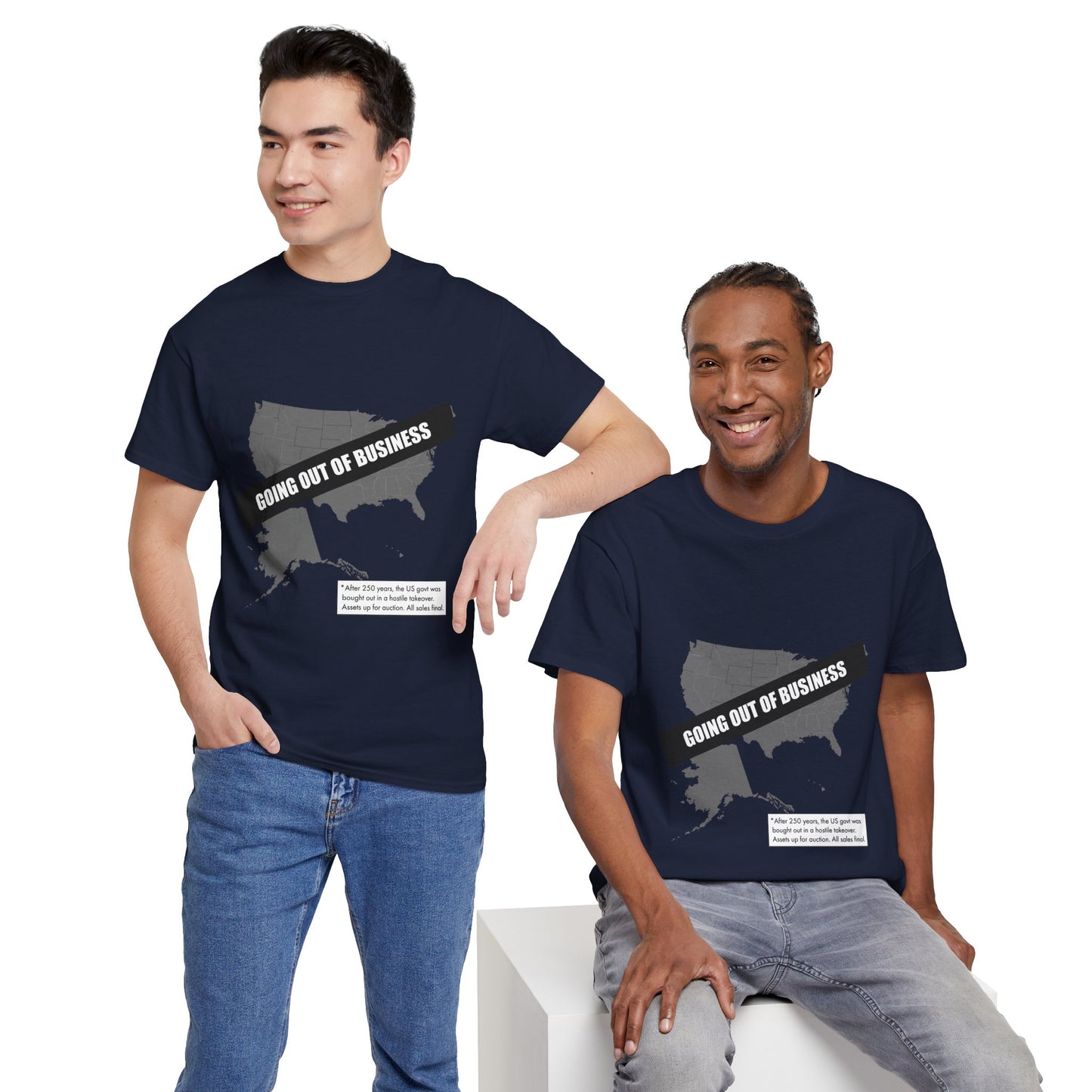 T‑Shirt — "Going Out of Business" USA Map Graphic Tee