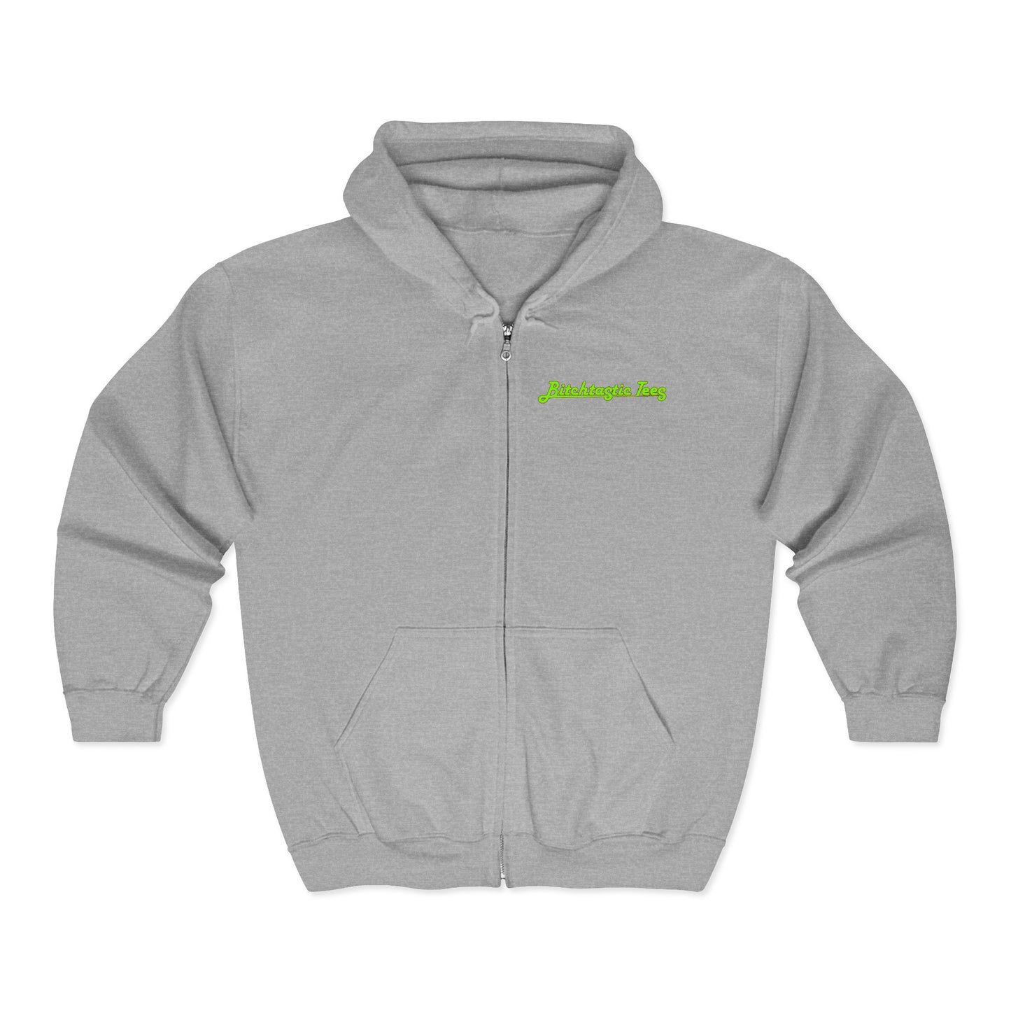 Full Zip Hoodie - "Stop Banning Books (your kids can't read anyway)" Novelty Protest Zip-Up