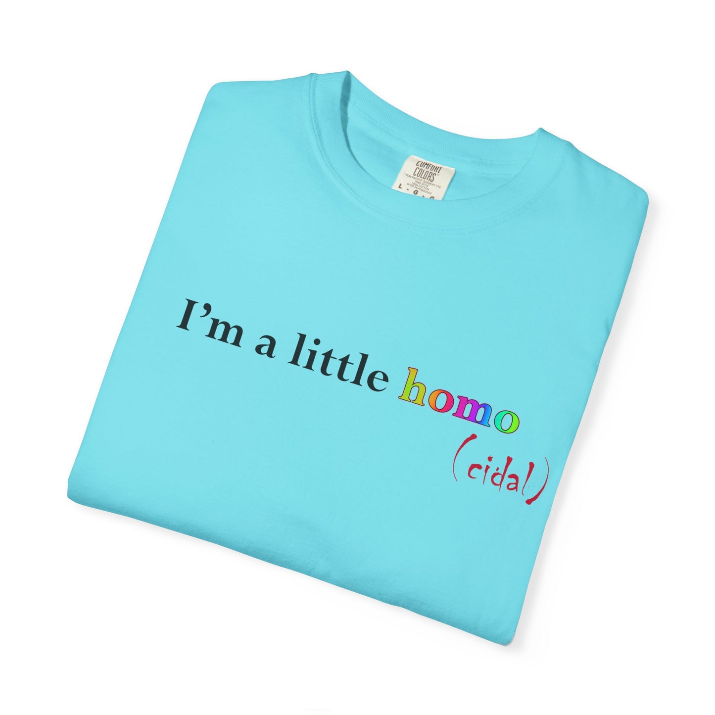 I'm a little homo (cidal) T-Shirt — Funny Statement Tee