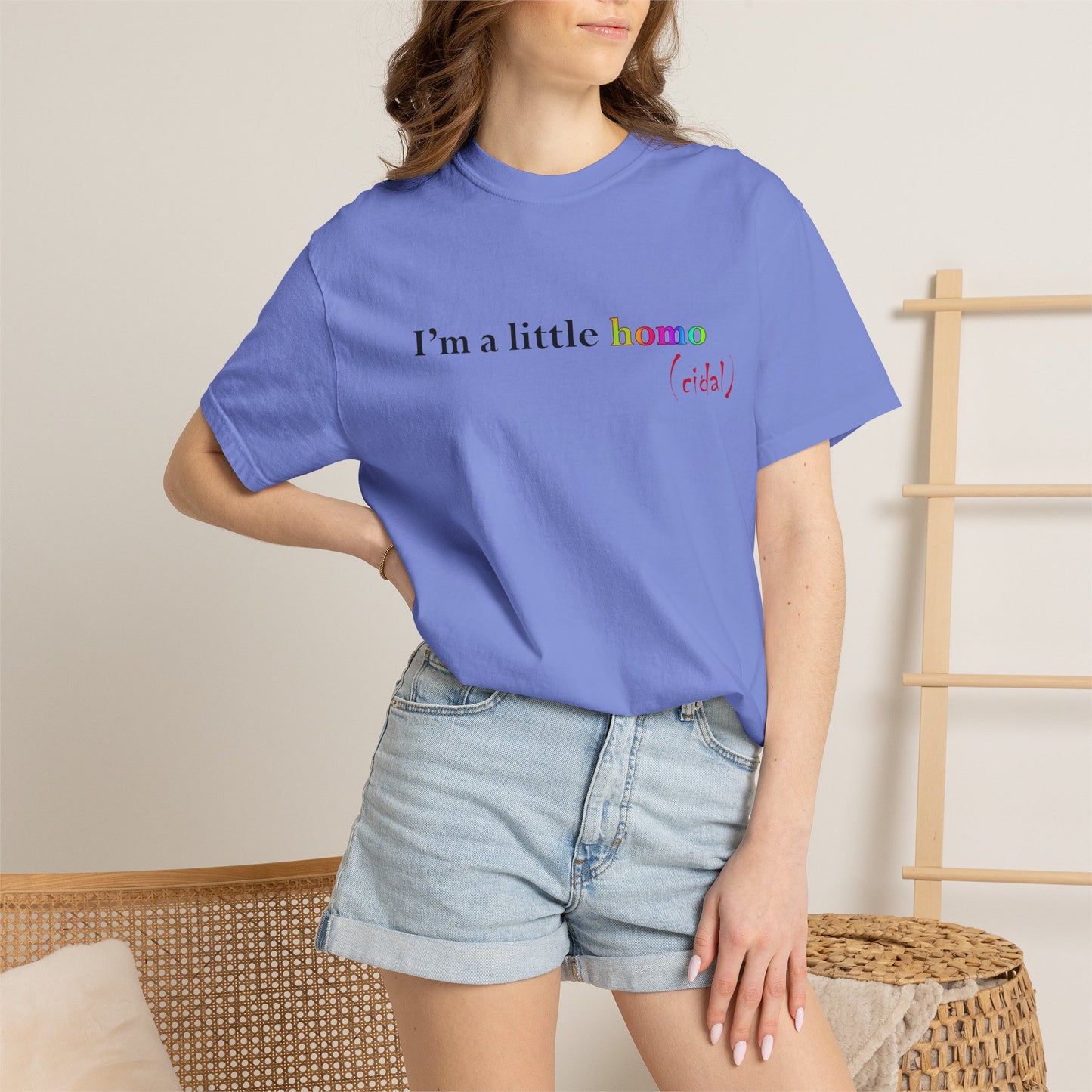 I'm a little homo (cidal) T-Shirt — Funny Statement Tee