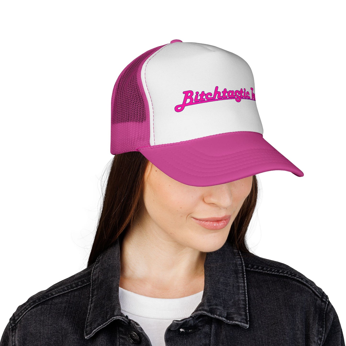 Trucker Cap — 'Bitchtastic Tees' Retro Script Foam Trucker Hat