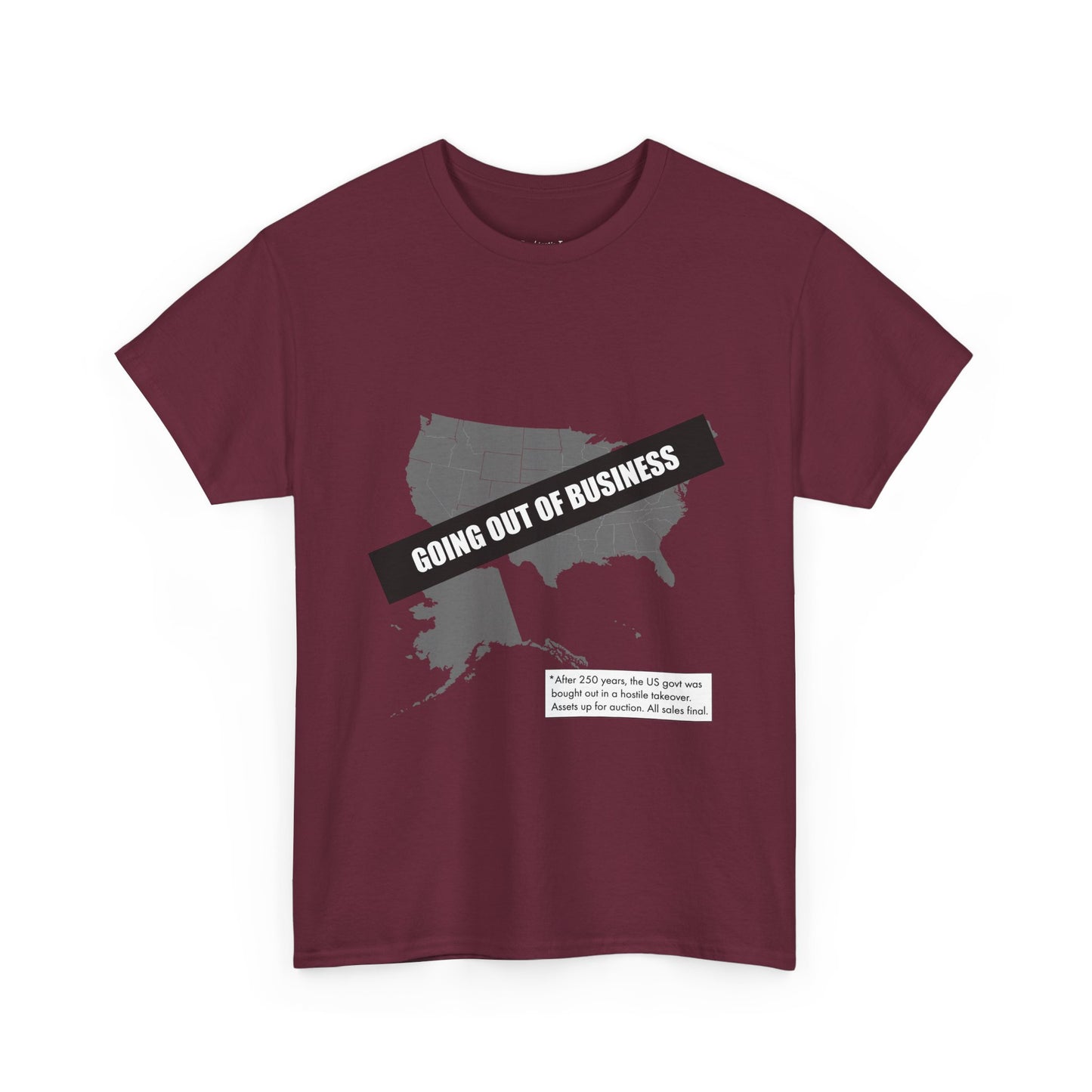 T‑Shirt — "Going Out of Business" USA Map Graphic Tee