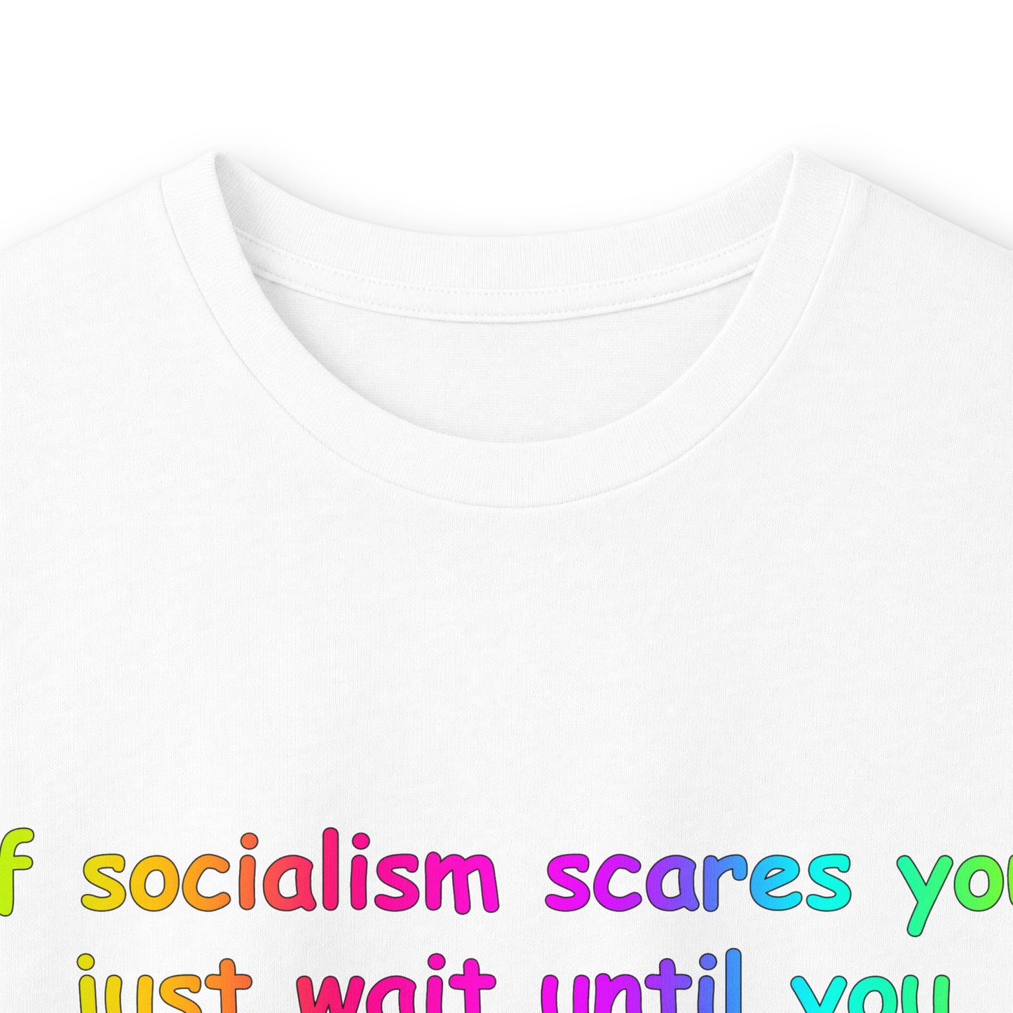 "If Socialism Scares You, Just Wait Until You Hear About Jesus" Long Sleeve Tee