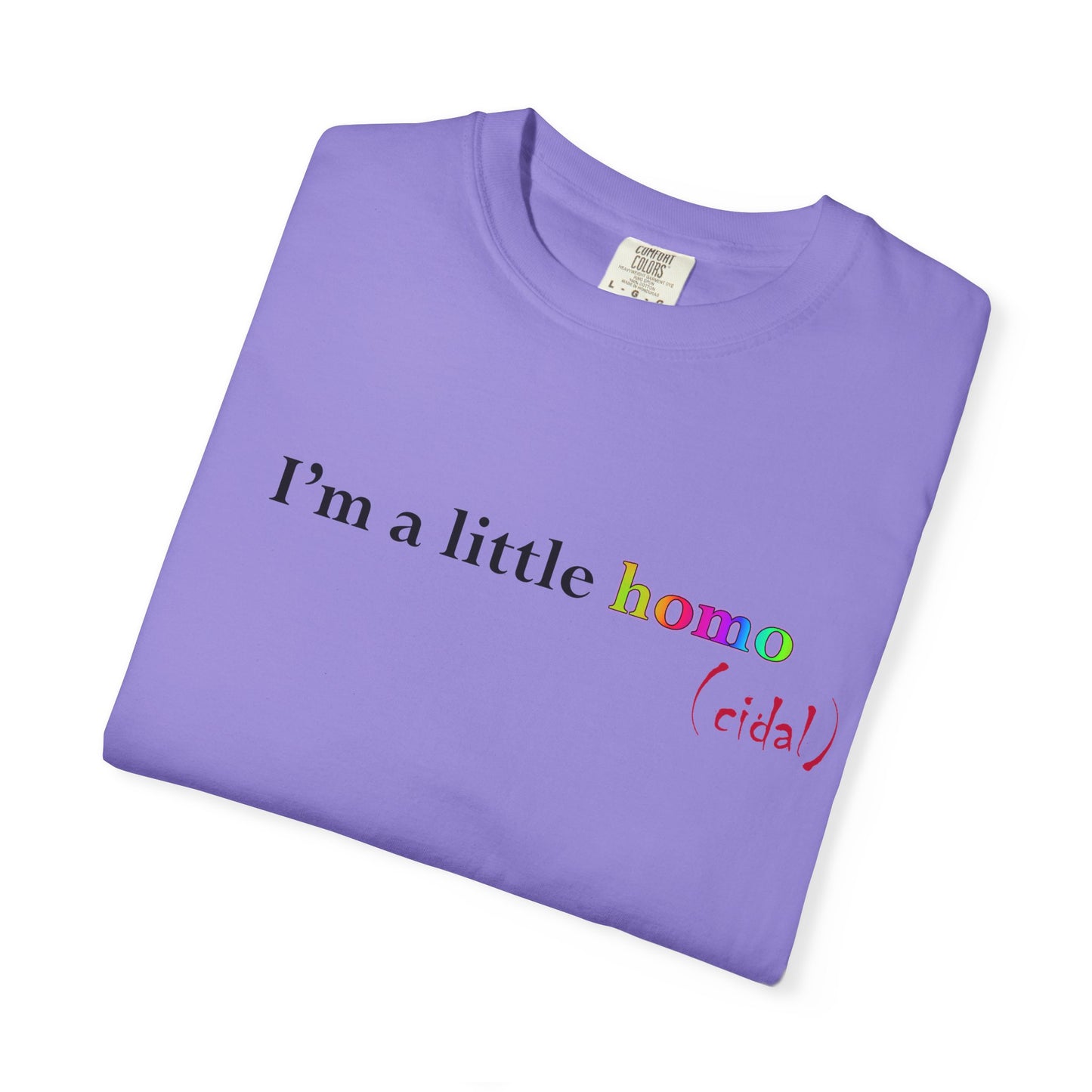 I'm a little homo (cidal) T-Shirt — Funny Statement Tee
