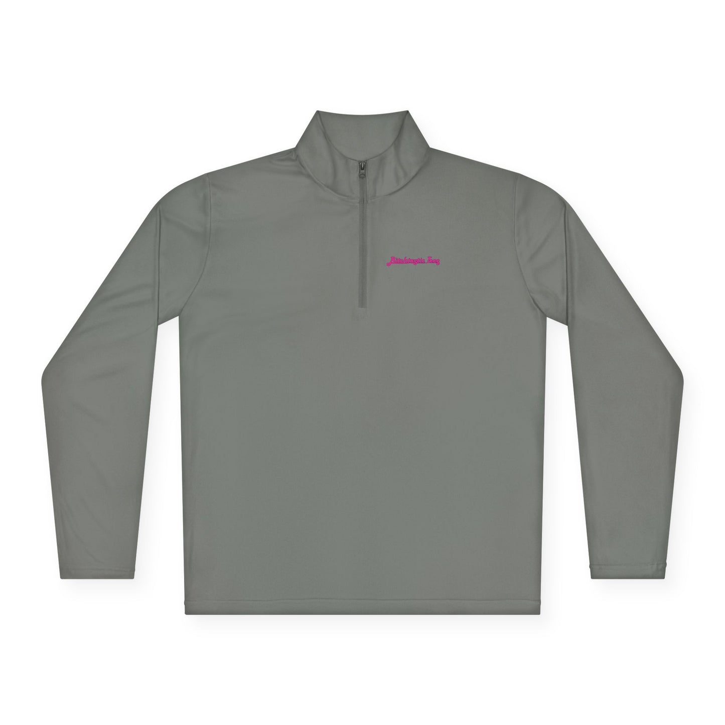 Quarter-Zip Pullover — Colorful Retro Flower Graphic with "Socially Inconvenient" Text