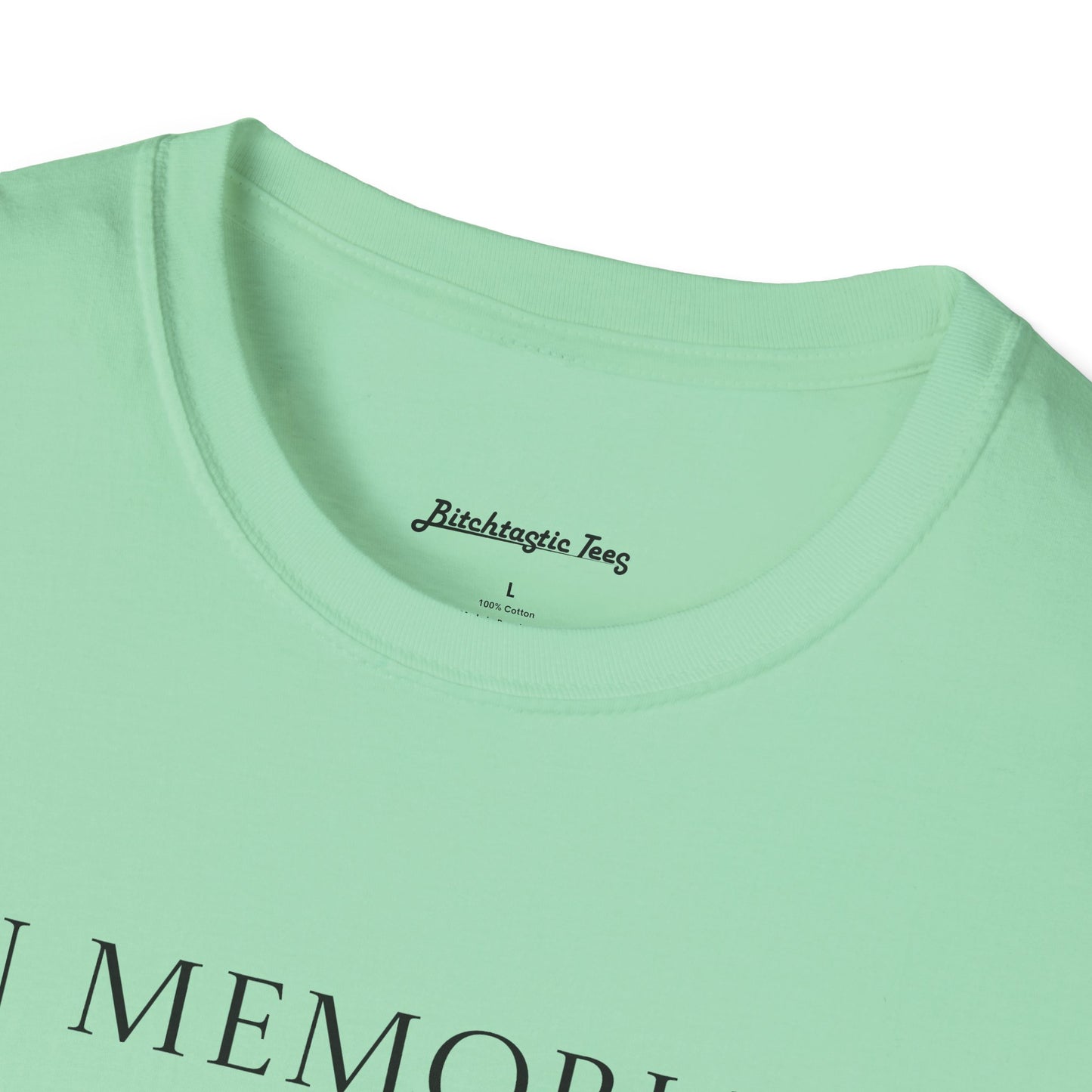 In Memoriam Skull Graphic T-Shirt, Unisex Casual Tee in Remembrance for the Death of Liberty