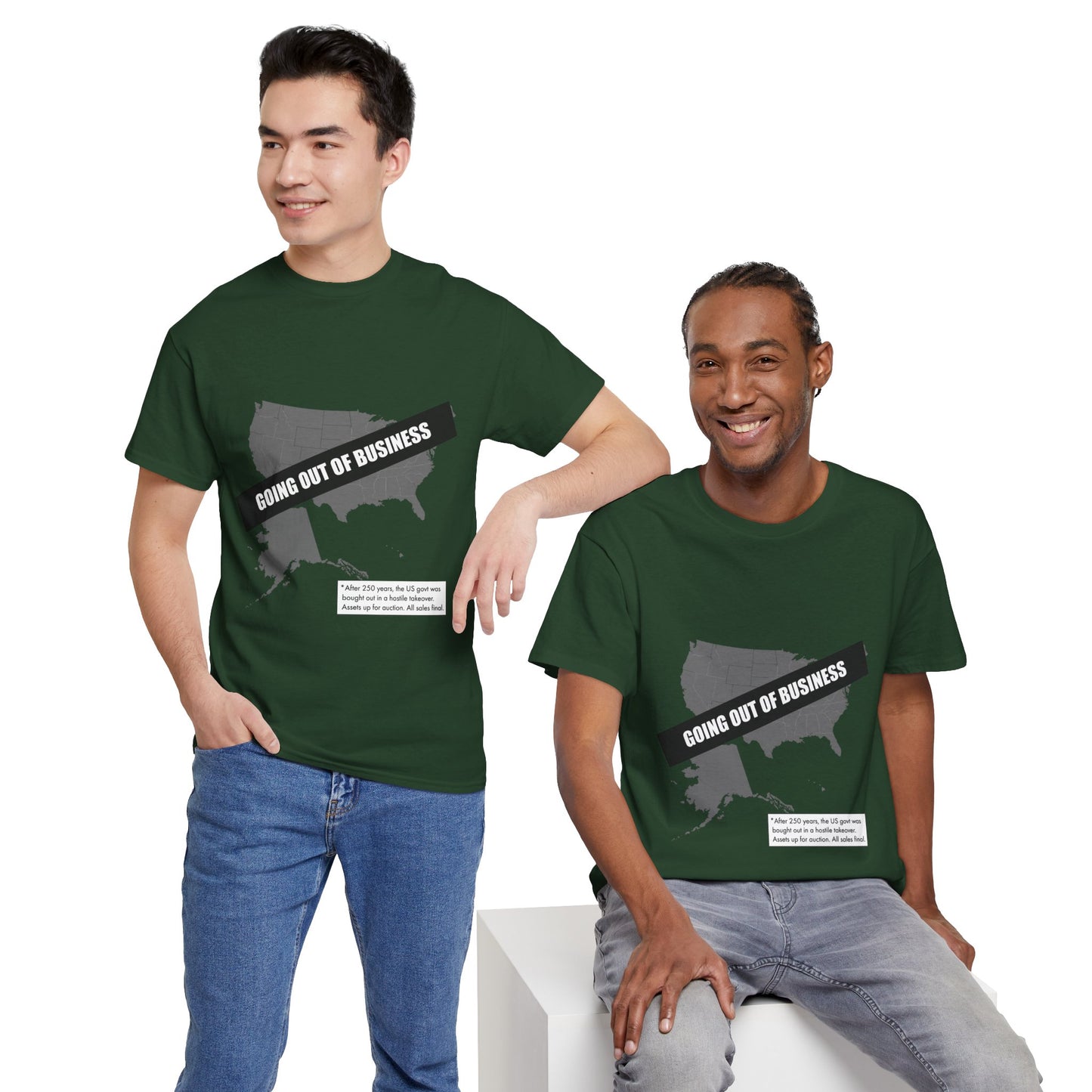 T‑Shirt — "Going Out of Business" USA Map Graphic Tee