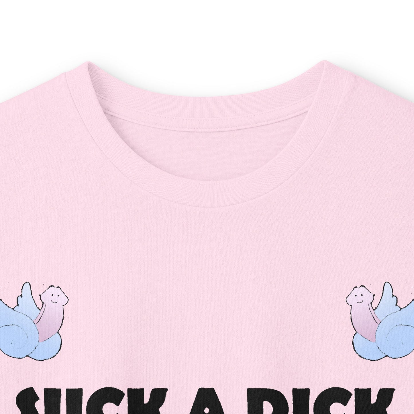 Graphic Squared Long Sleeve Tee — “Suck a Dick Instead of Being One”