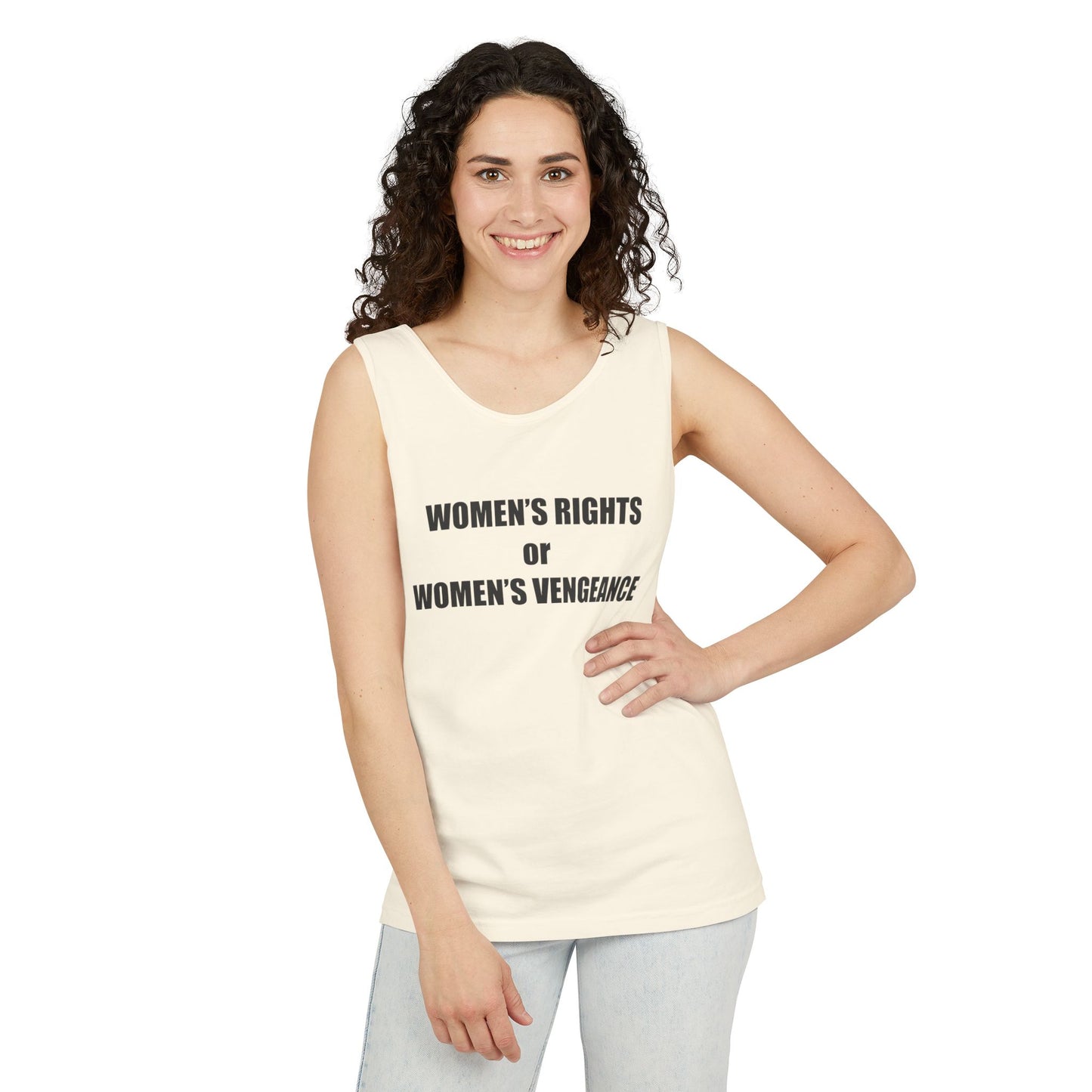Women's Rights or Women's Vengeance Tank Top — Feminist Statement Tank