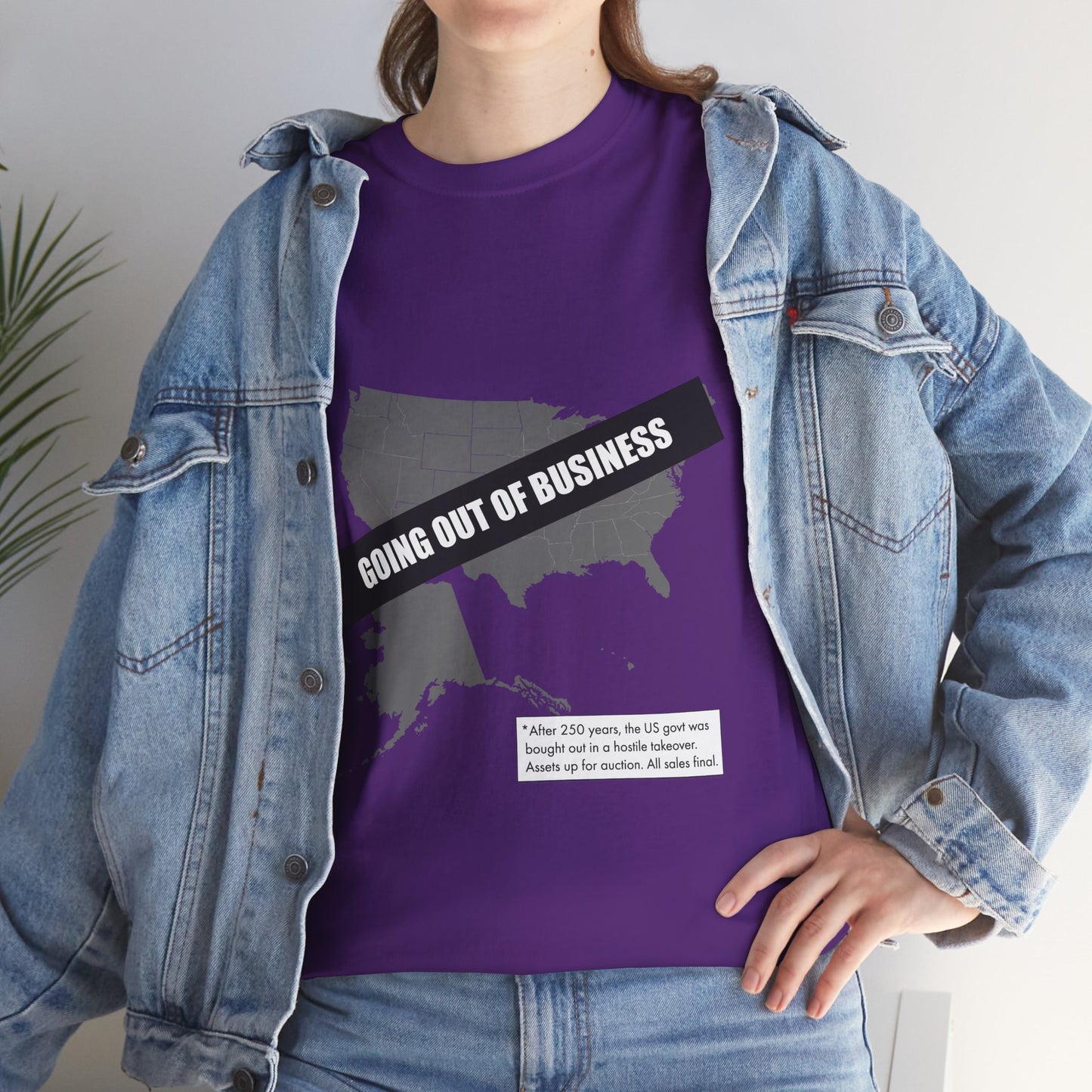 T‑Shirt — "Going Out of Business" USA Map Graphic Tee