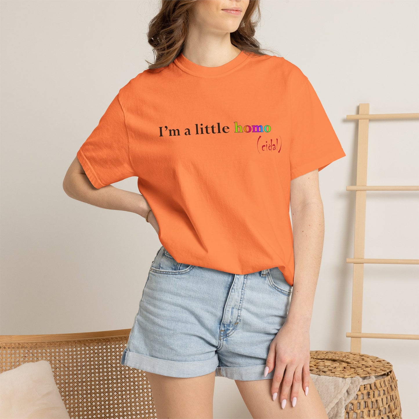 I'm a little homo (cidal) T-Shirt — Funny Statement Tee