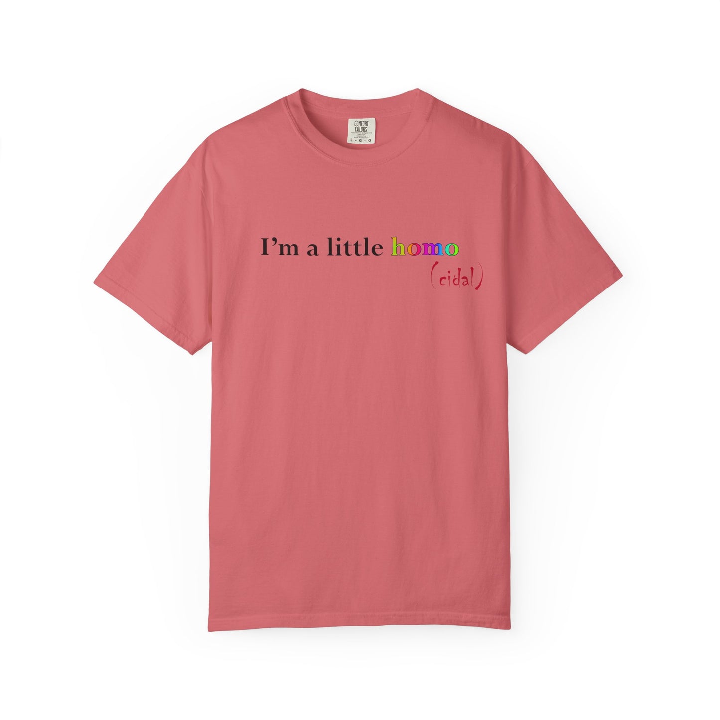 I'm a little homo (cidal) T-Shirt — Funny Statement Tee