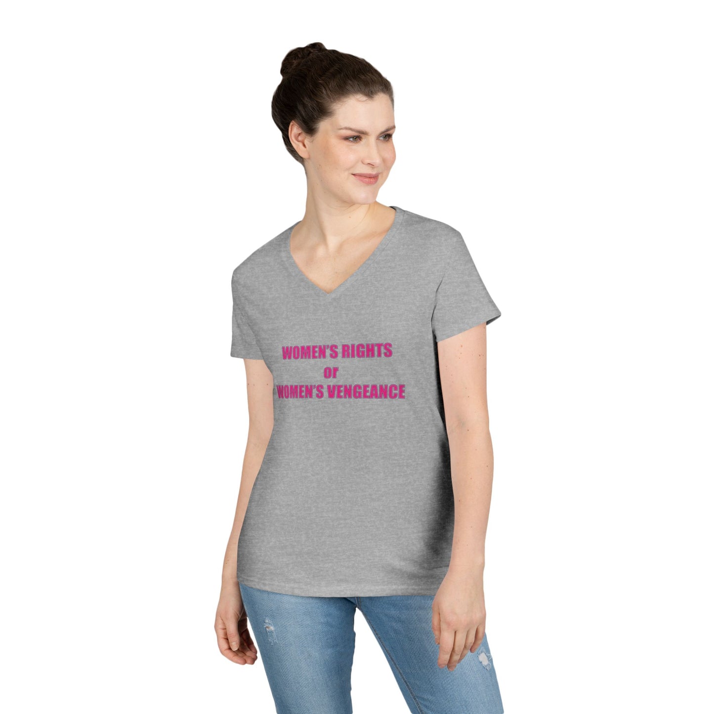 Women's Rights or Women's Vengeance V-Neck Tee