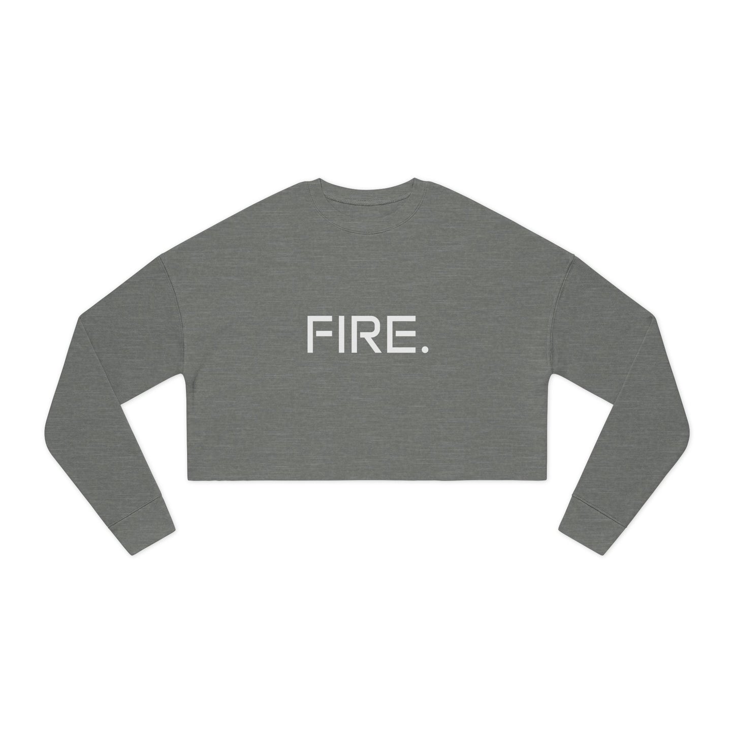 FIRE. Cropped Sweatshirt — Women's Casual Graphic Crop Top