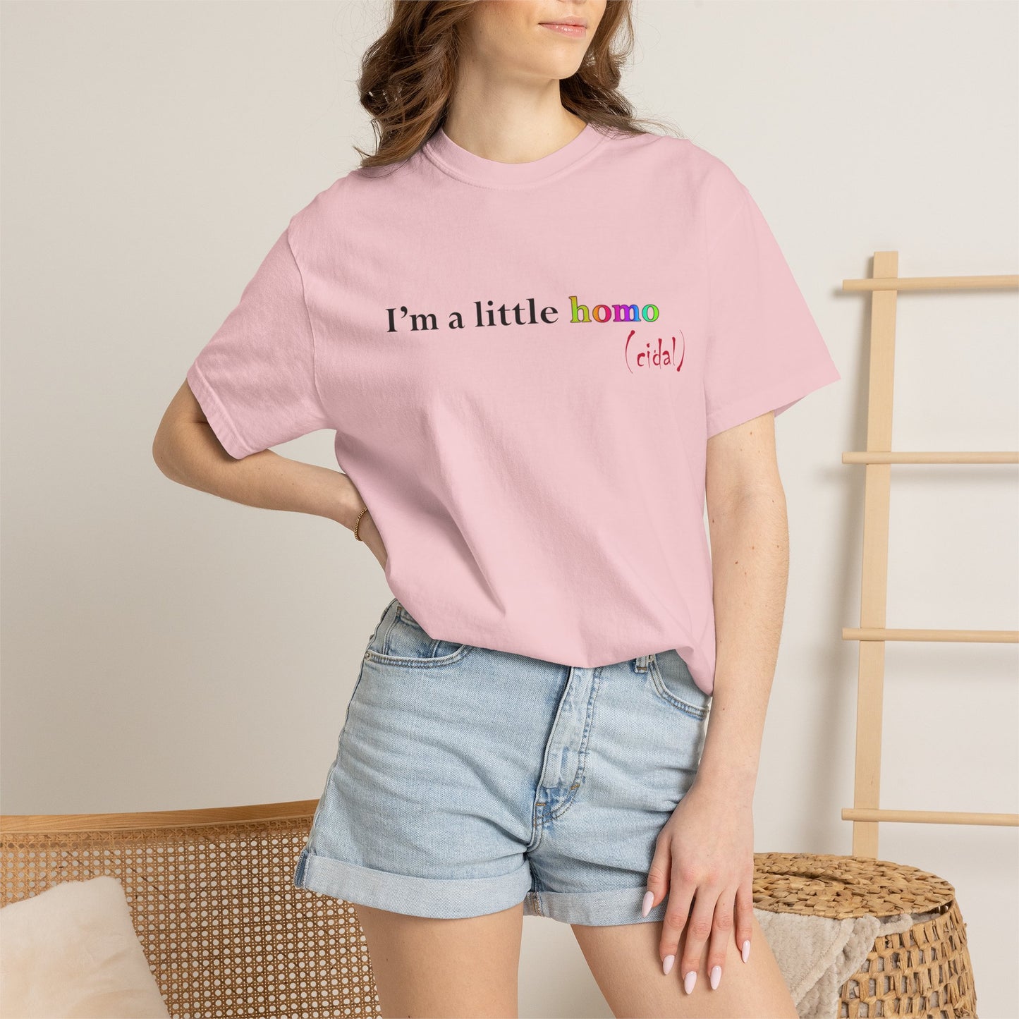 I'm a little homo (cidal) T-Shirt — Funny Statement Tee