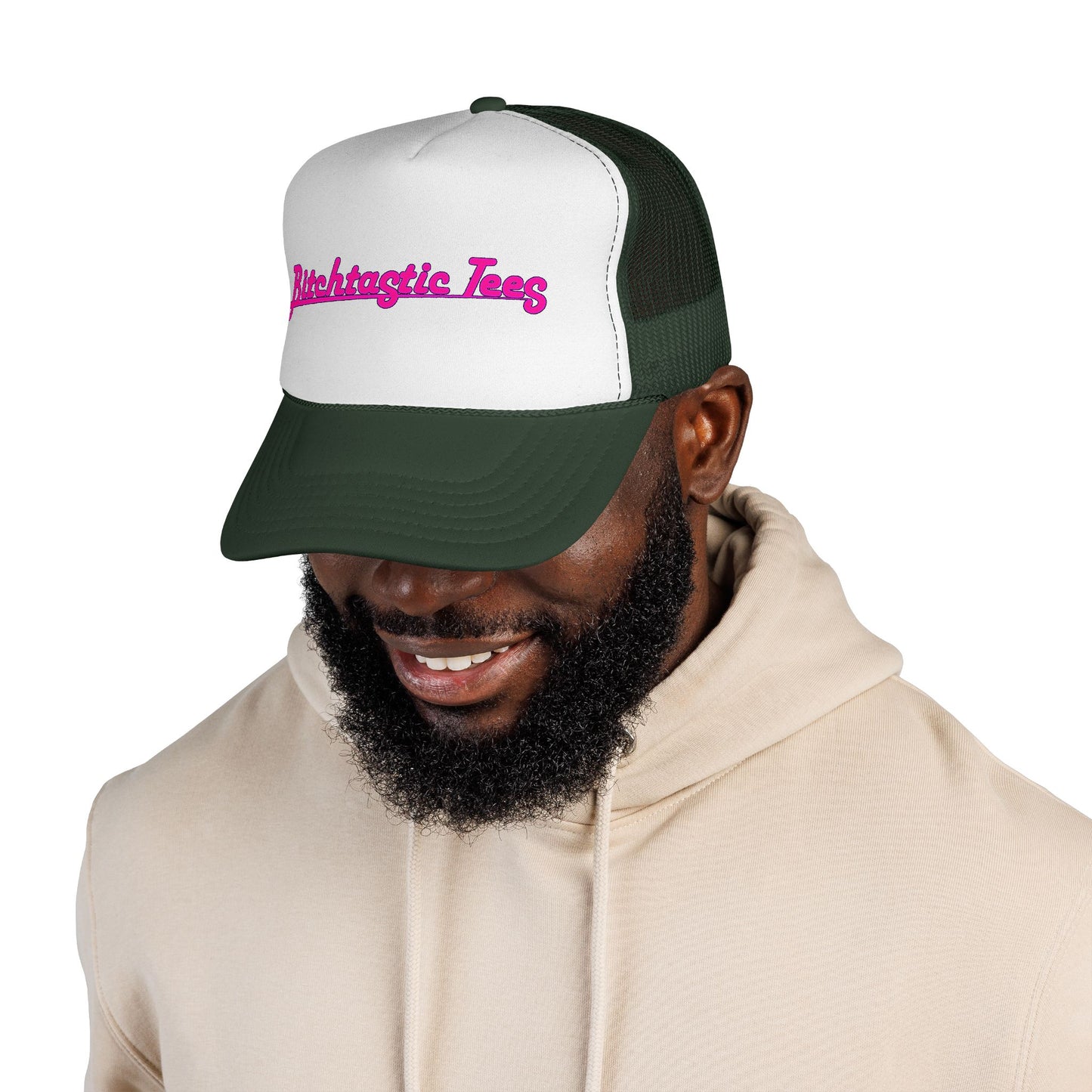 Trucker Cap — 'Bitchtastic Tees' Retro Script Foam Trucker Hat