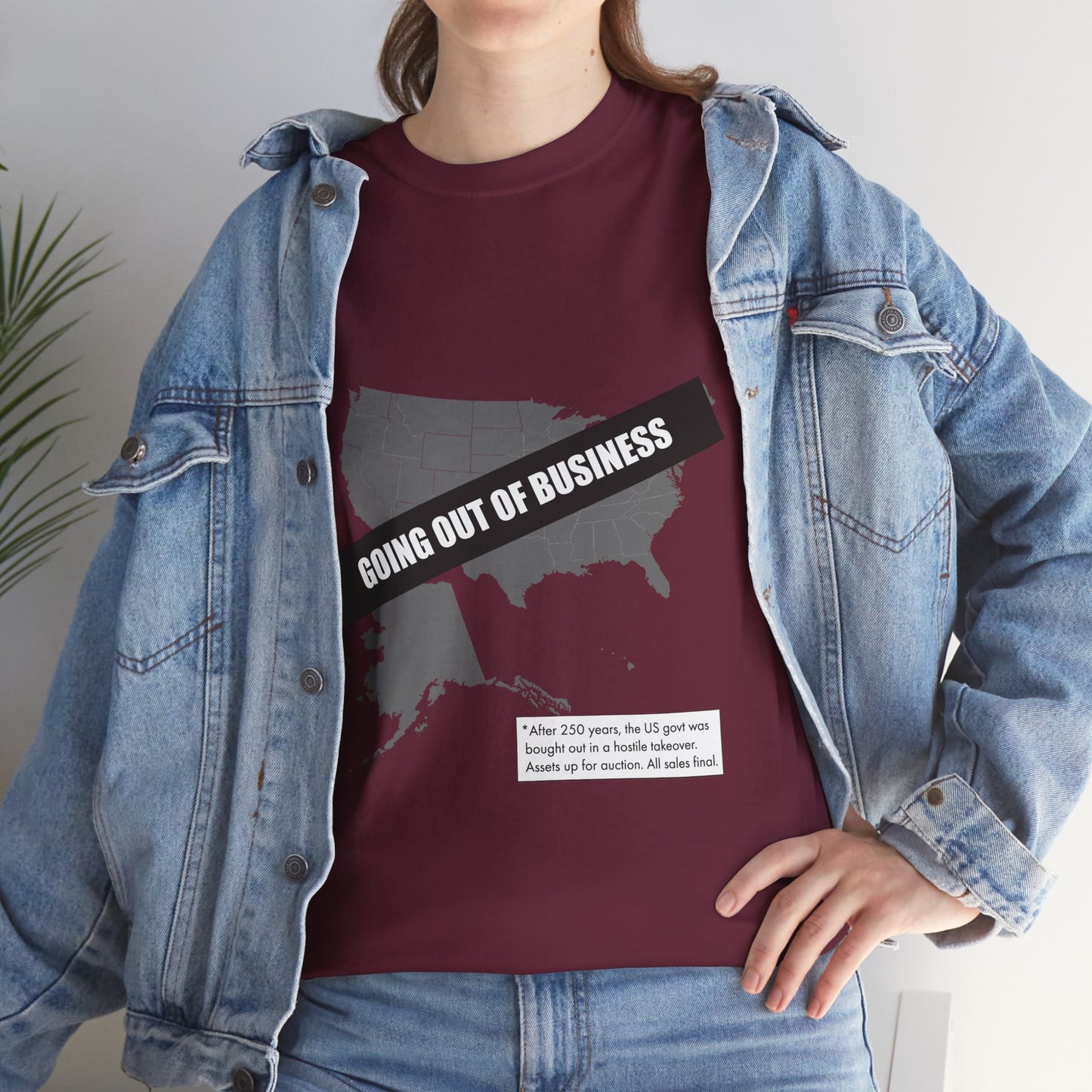 T‑Shirt — "Going Out of Business" USA Map Graphic Tee