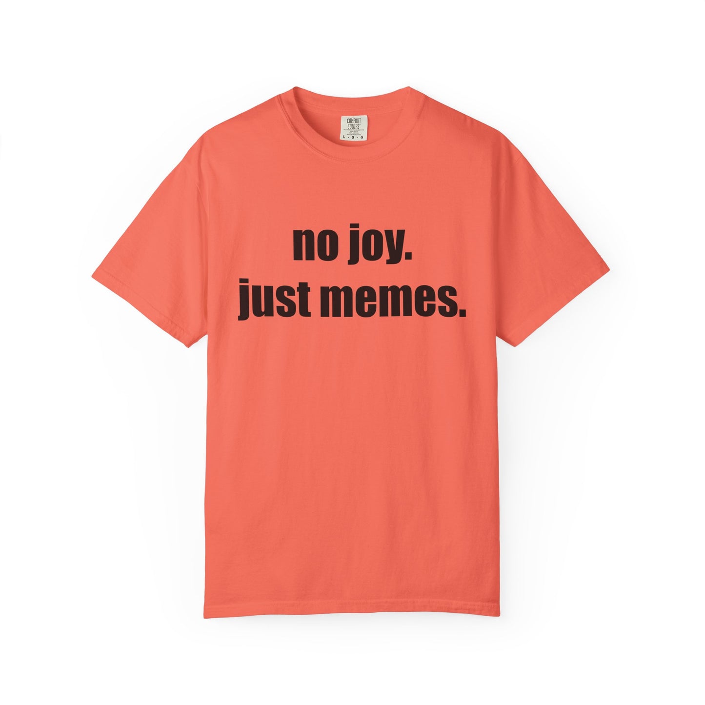 T-Shirt — "no joy. just memes." Graphic Tee