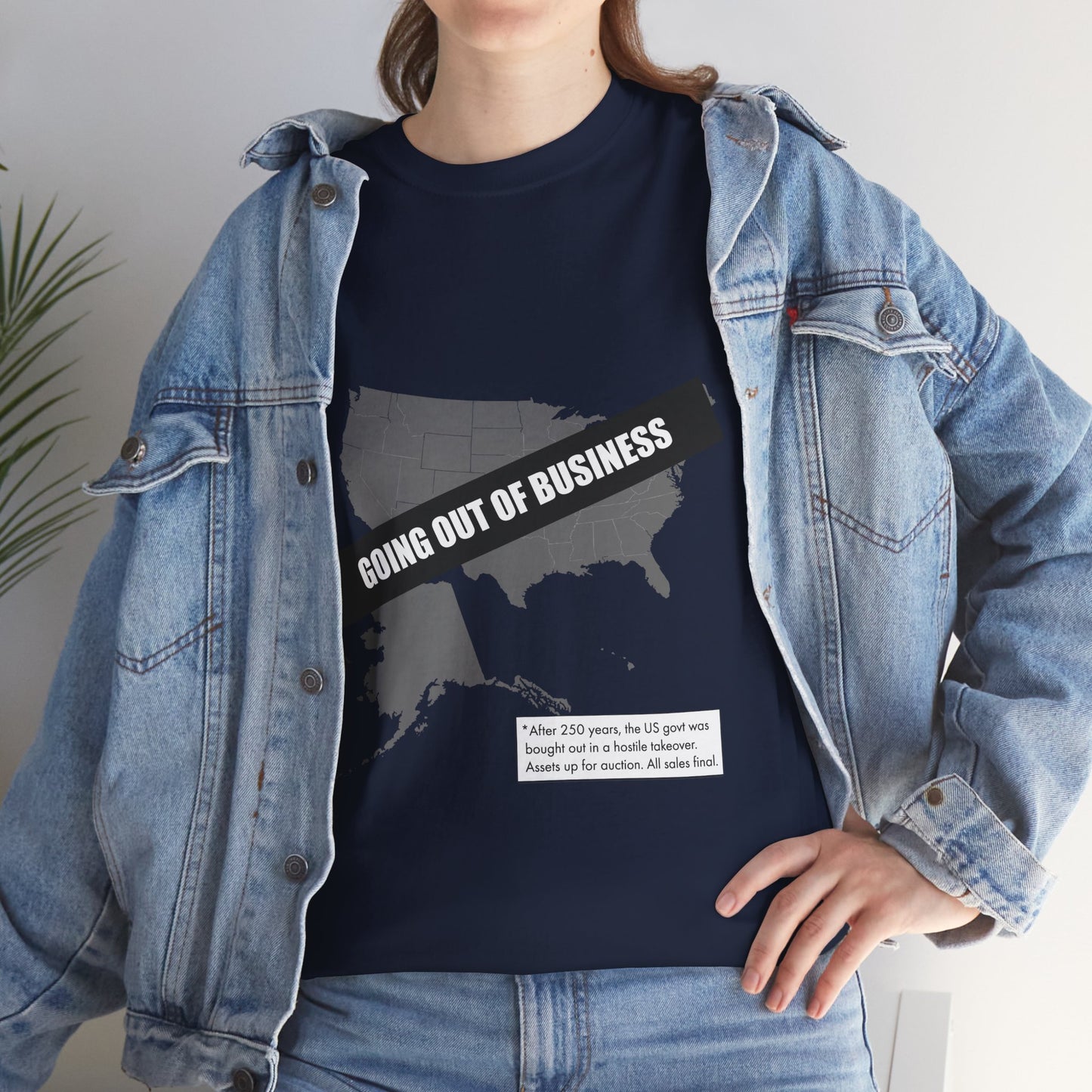 T‑Shirt — "Going Out of Business" USA Map Graphic Tee