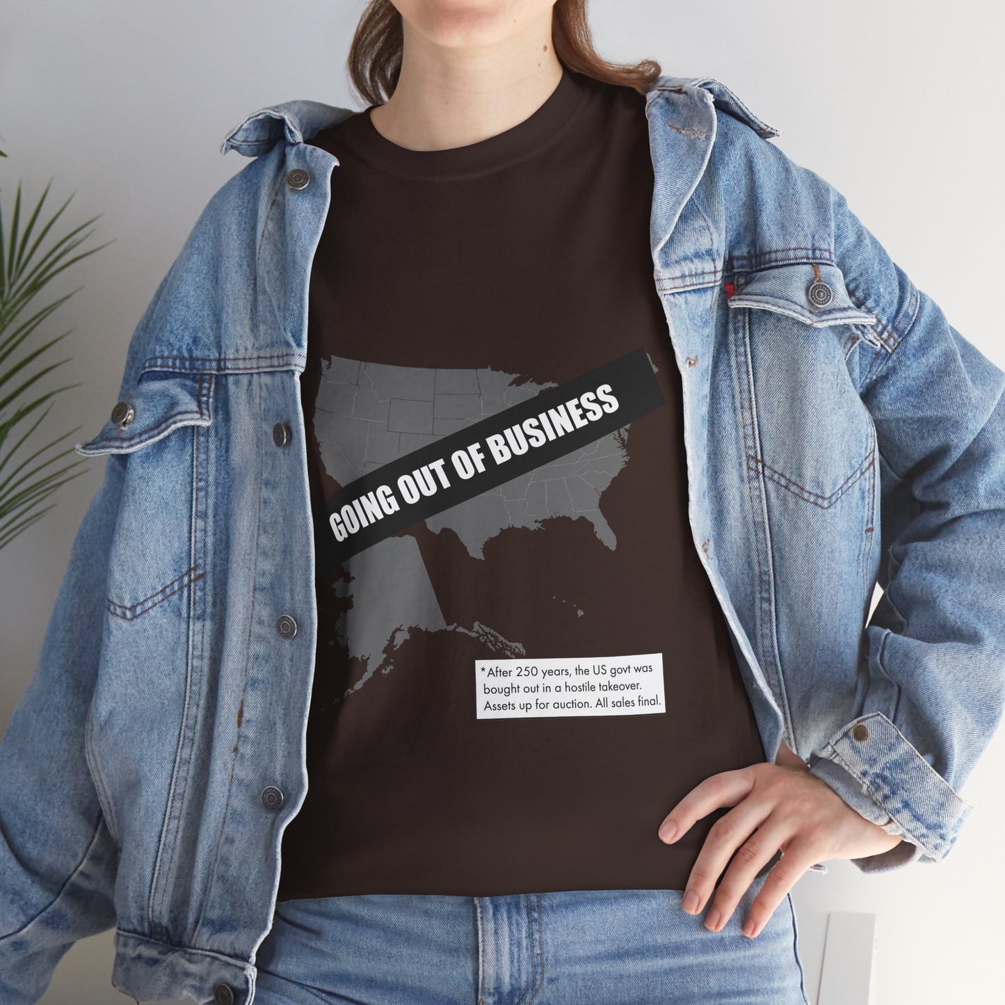 T‑Shirt — "Going Out of Business" USA Map Graphic Tee