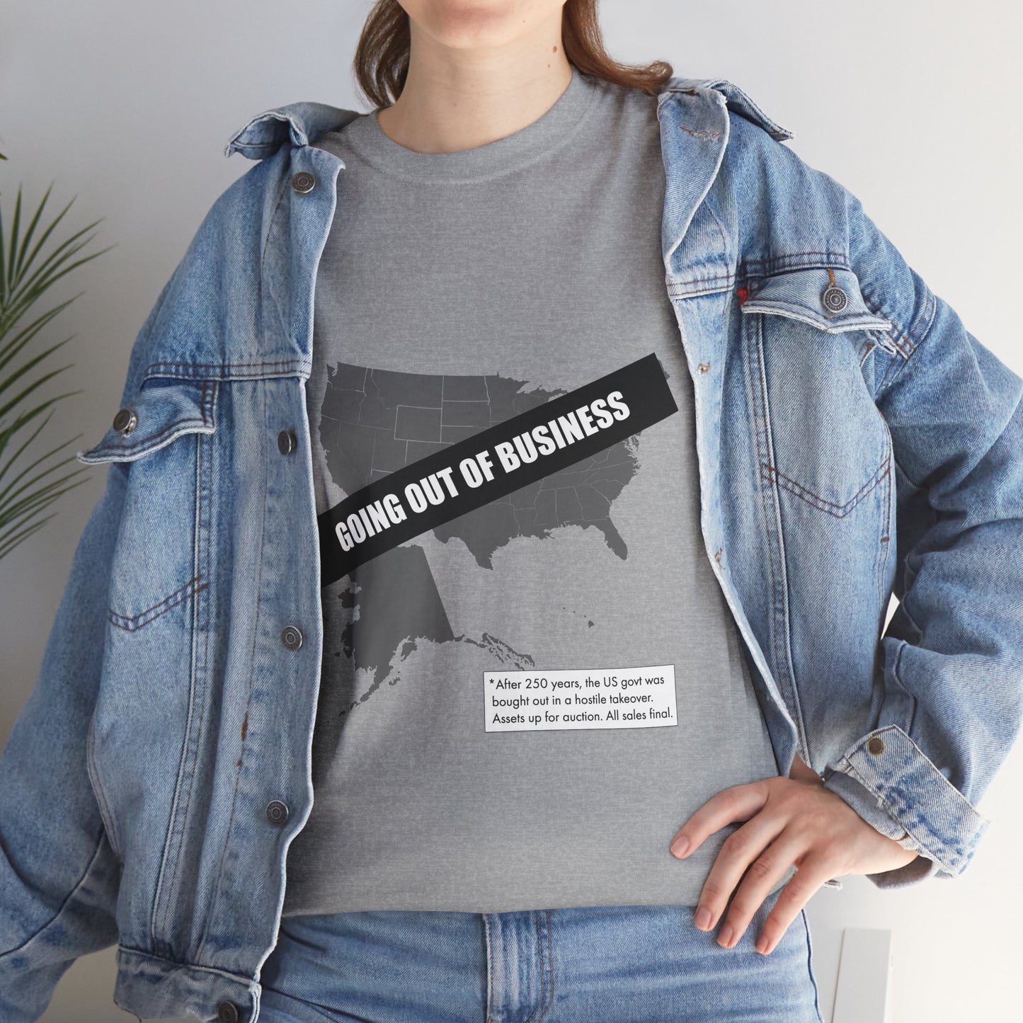T‑Shirt — "Going Out of Business" USA Map Graphic Tee