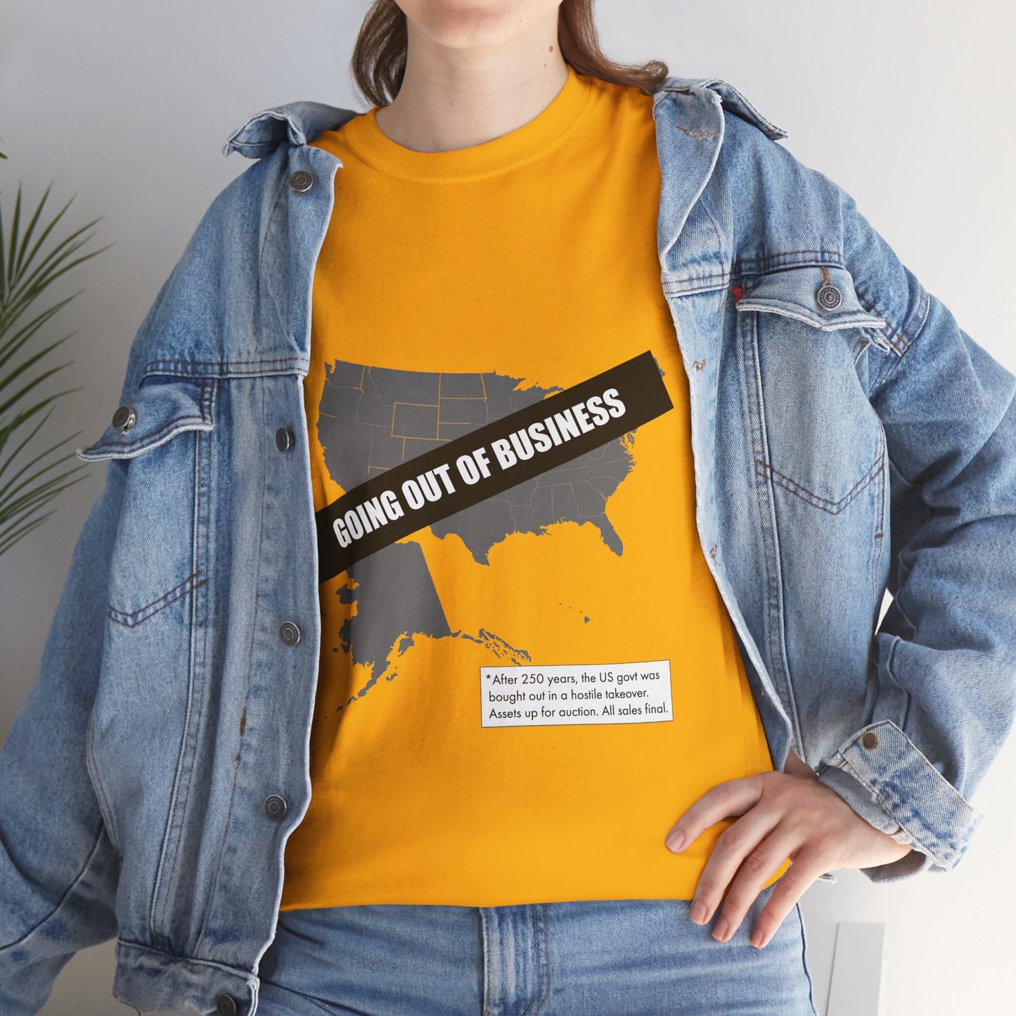 T‑Shirt — "Going Out of Business" USA Map Graphic Tee