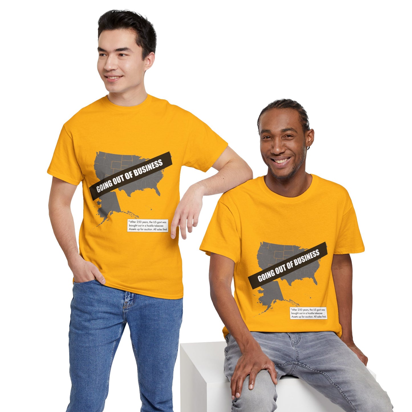 T‑Shirt — "Going Out of Business" USA Map Graphic Tee