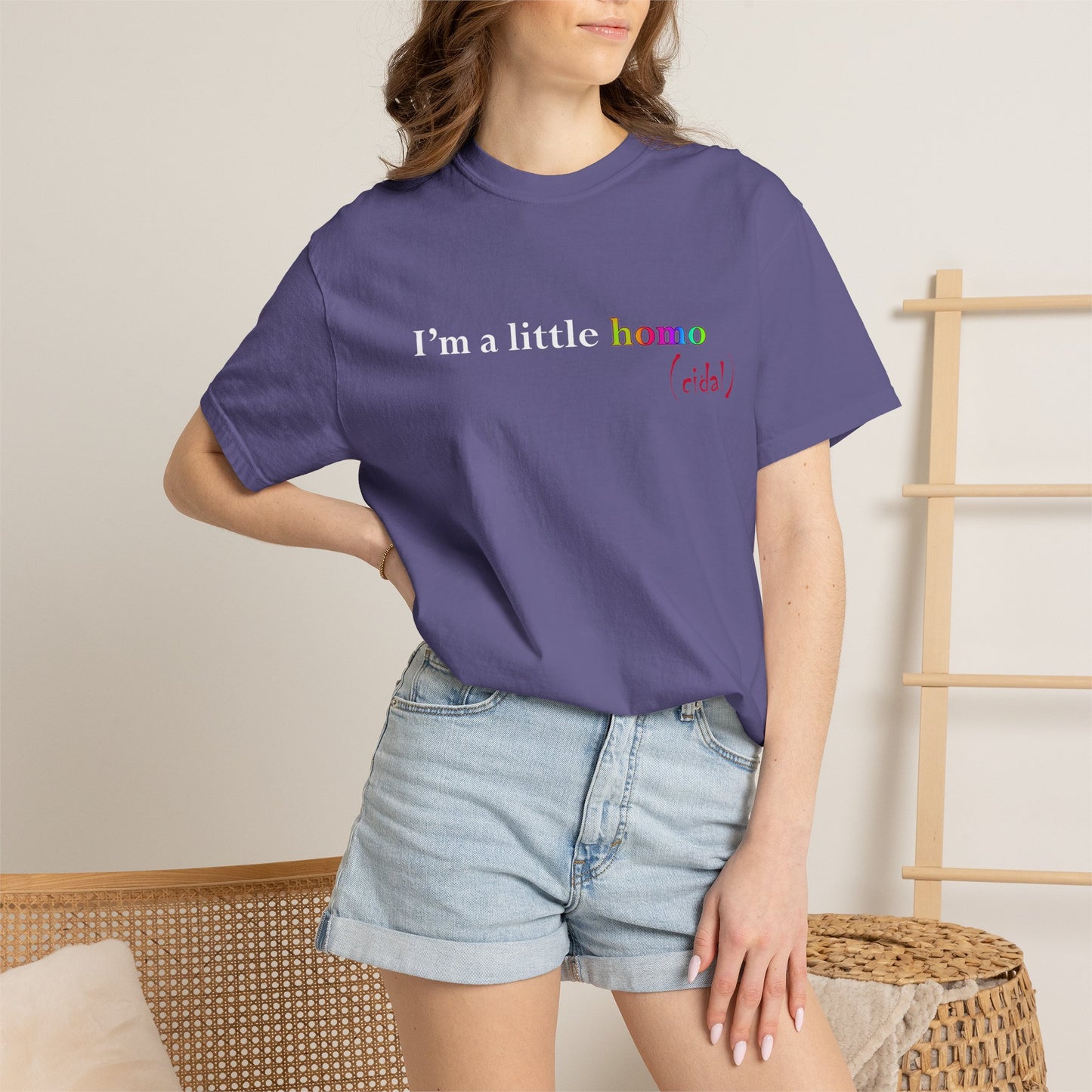 I'm a little homo (cidal) T-Shirt — Identity and Vibe Slogan Tee