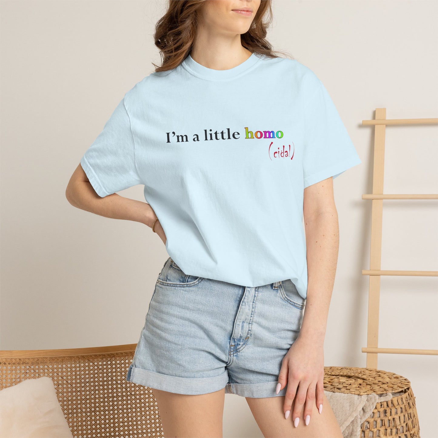 I'm a little homo (cidal) T-Shirt — Funny Statement Tee
