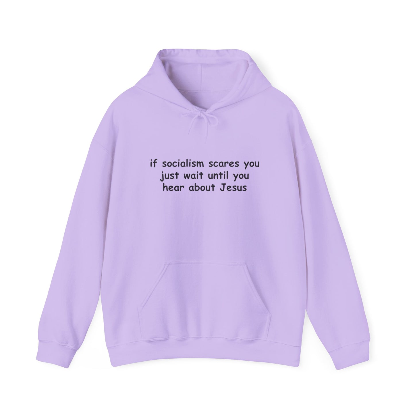 Hoodie — Socialist Jesus Ironic Slogan Hoodie
