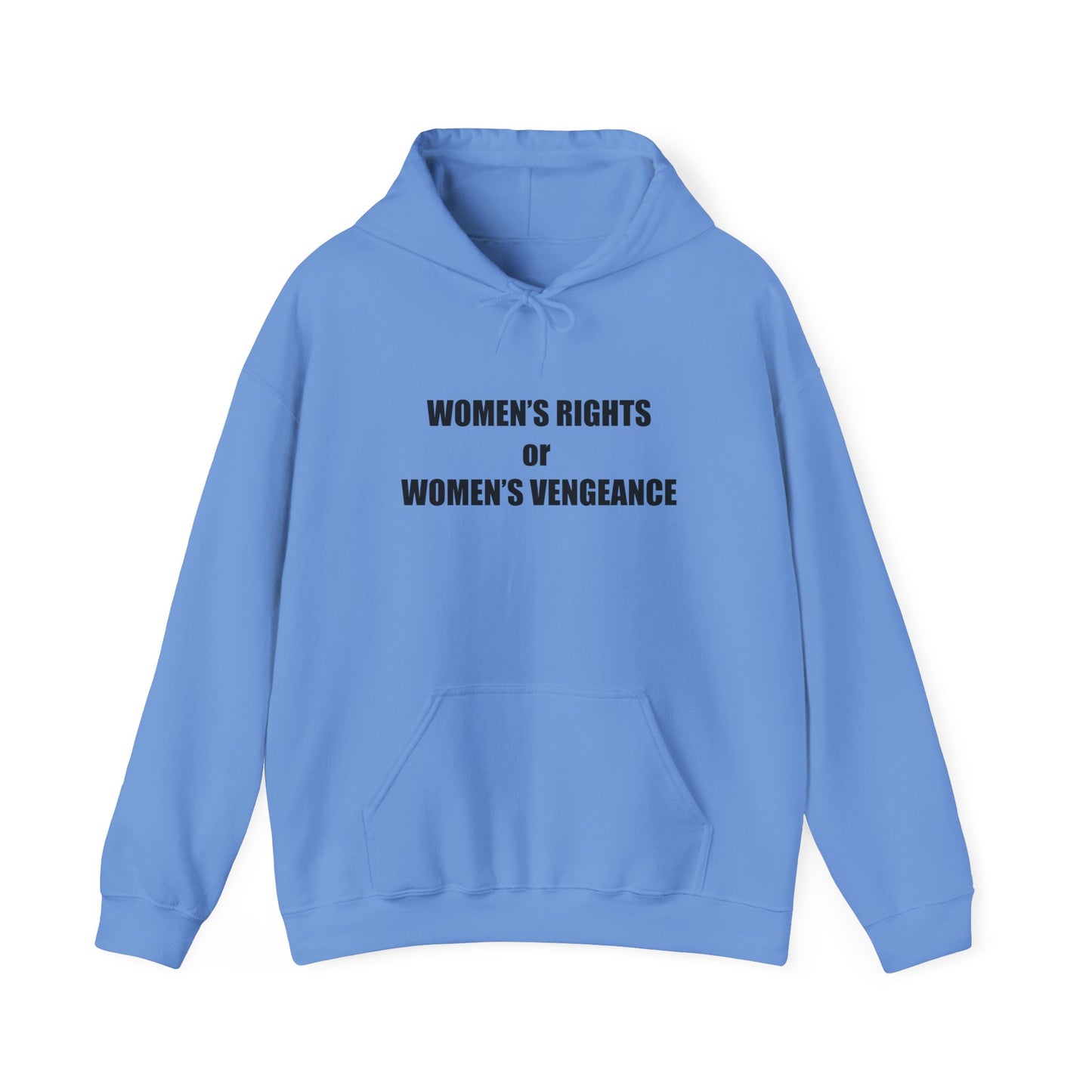 Hooded Sweatshirt - Women's Rights or Women's Vengeance - Motivational Hoodie