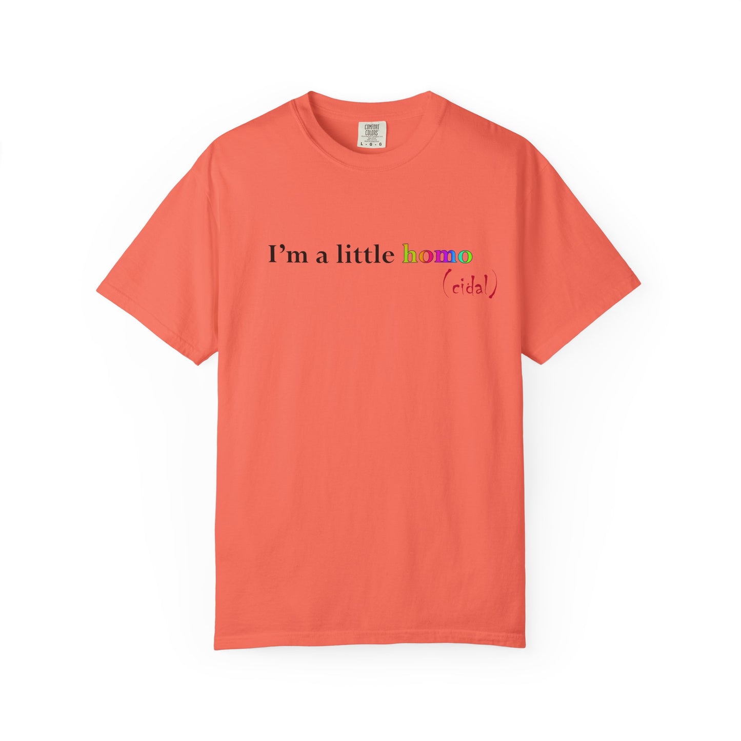 I'm a little homo (cidal) T-Shirt — Funny Statement Tee