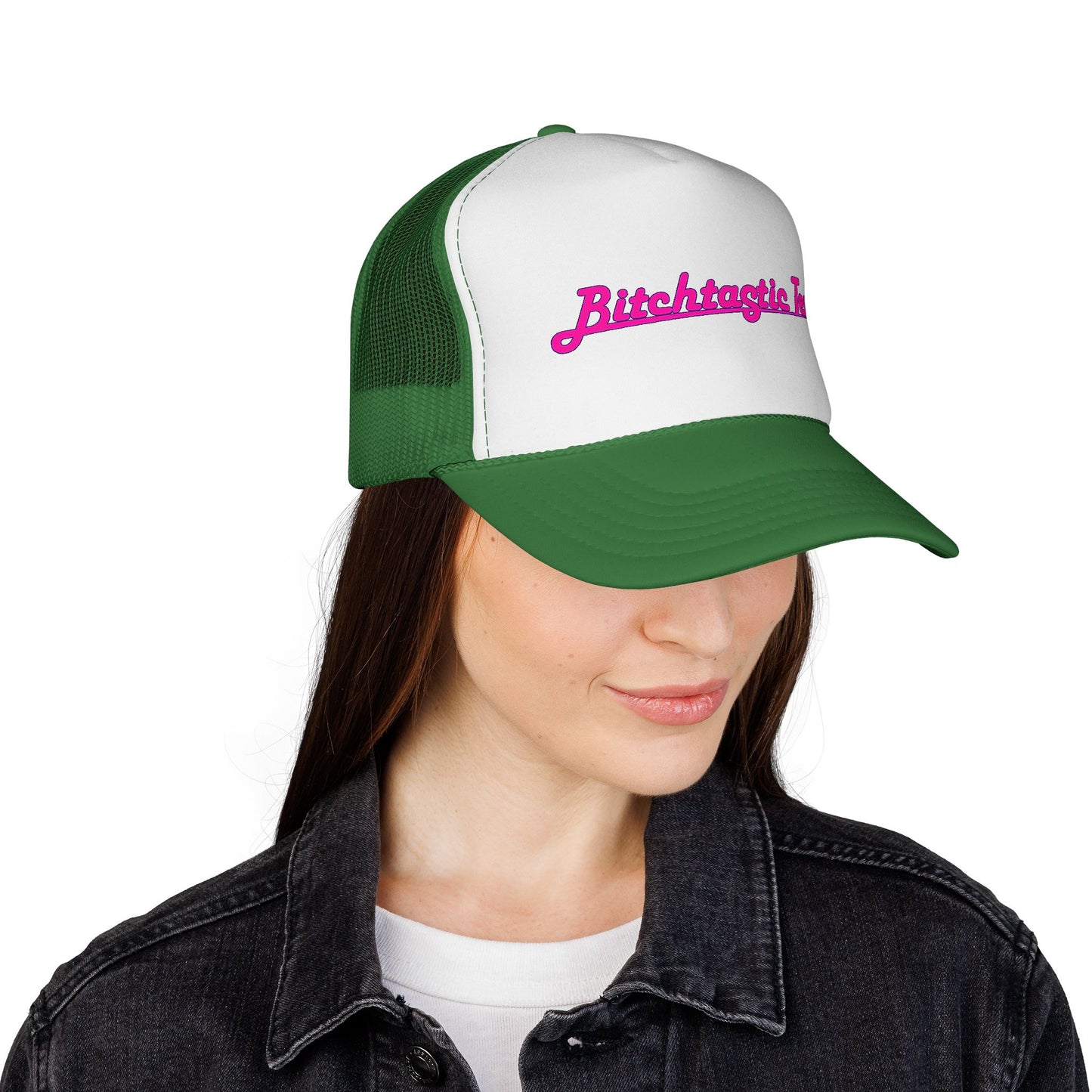 Trucker Cap — 'Bitchtastic Tees' Retro Script Foam Trucker Hat