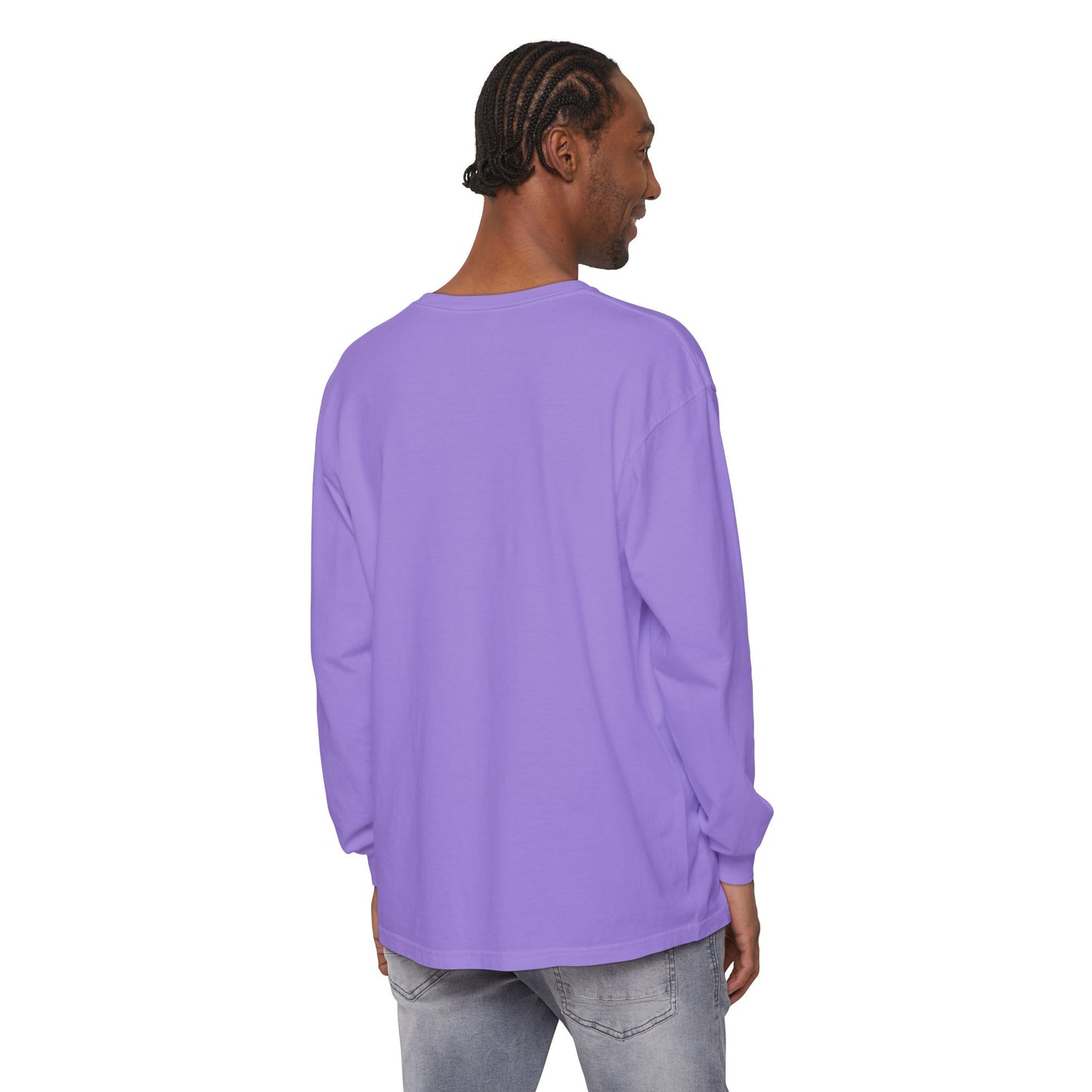 Invitation Only Long Sleeve Tee — Minimal Pink Text Graphic