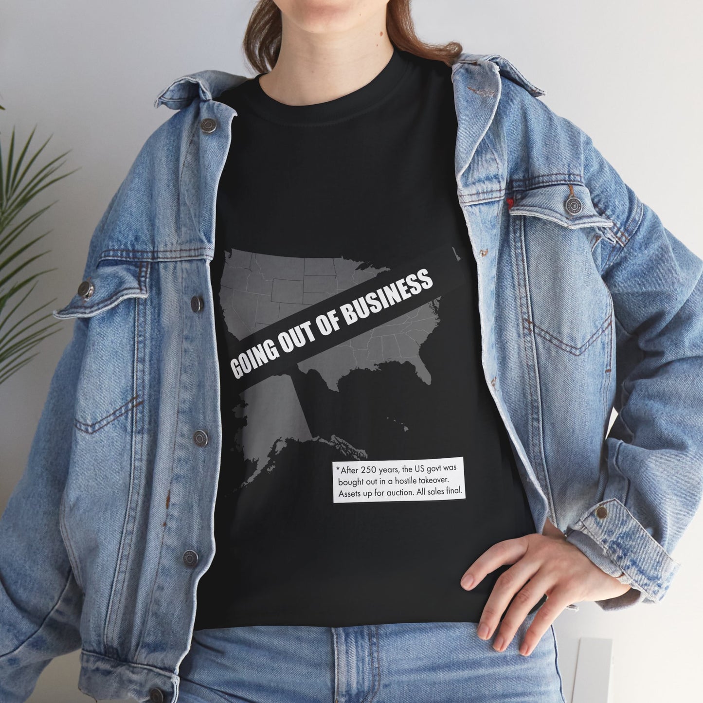 T‑Shirt — "Going Out of Business" USA Map Graphic Tee