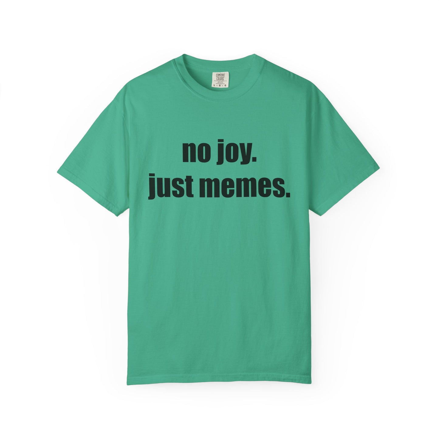 T-Shirt — "no joy. just memes." Graphic Tee
