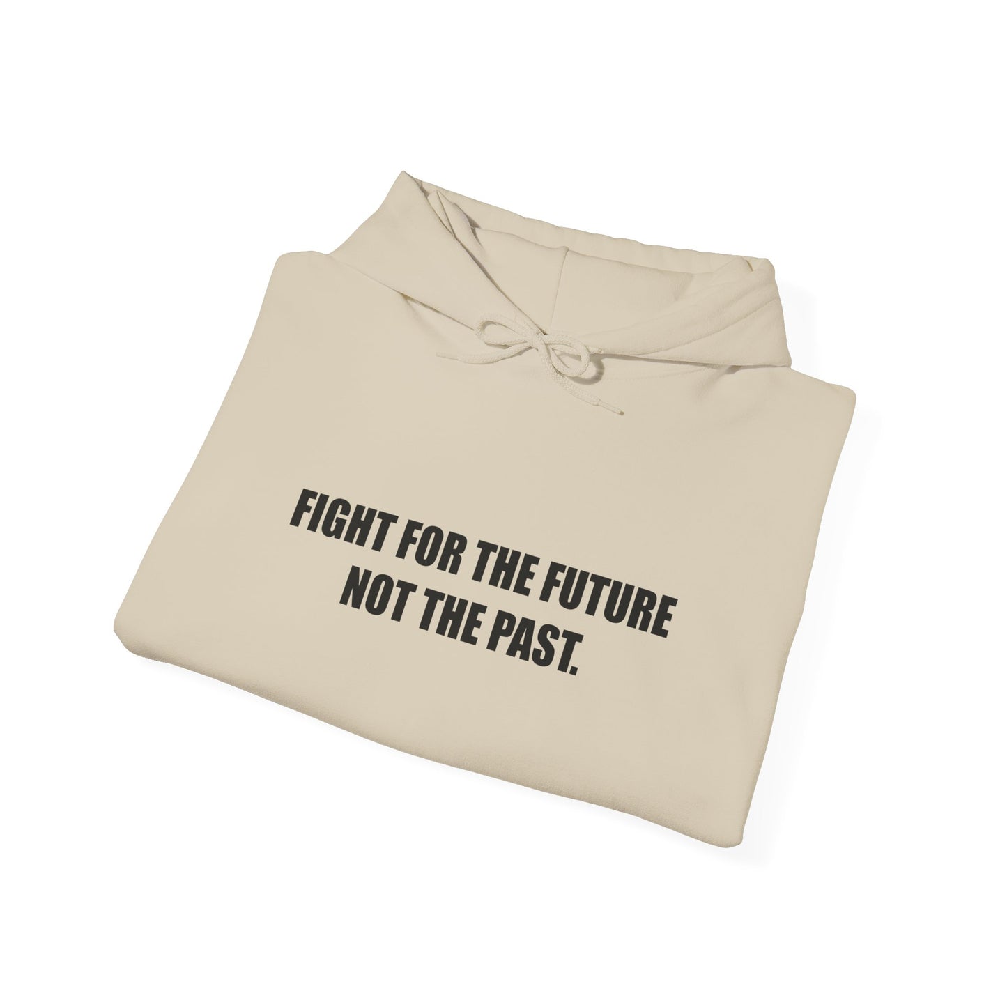 Hoodie — "Fight for the Future Not the Past" Motivational Slogan Hoodie