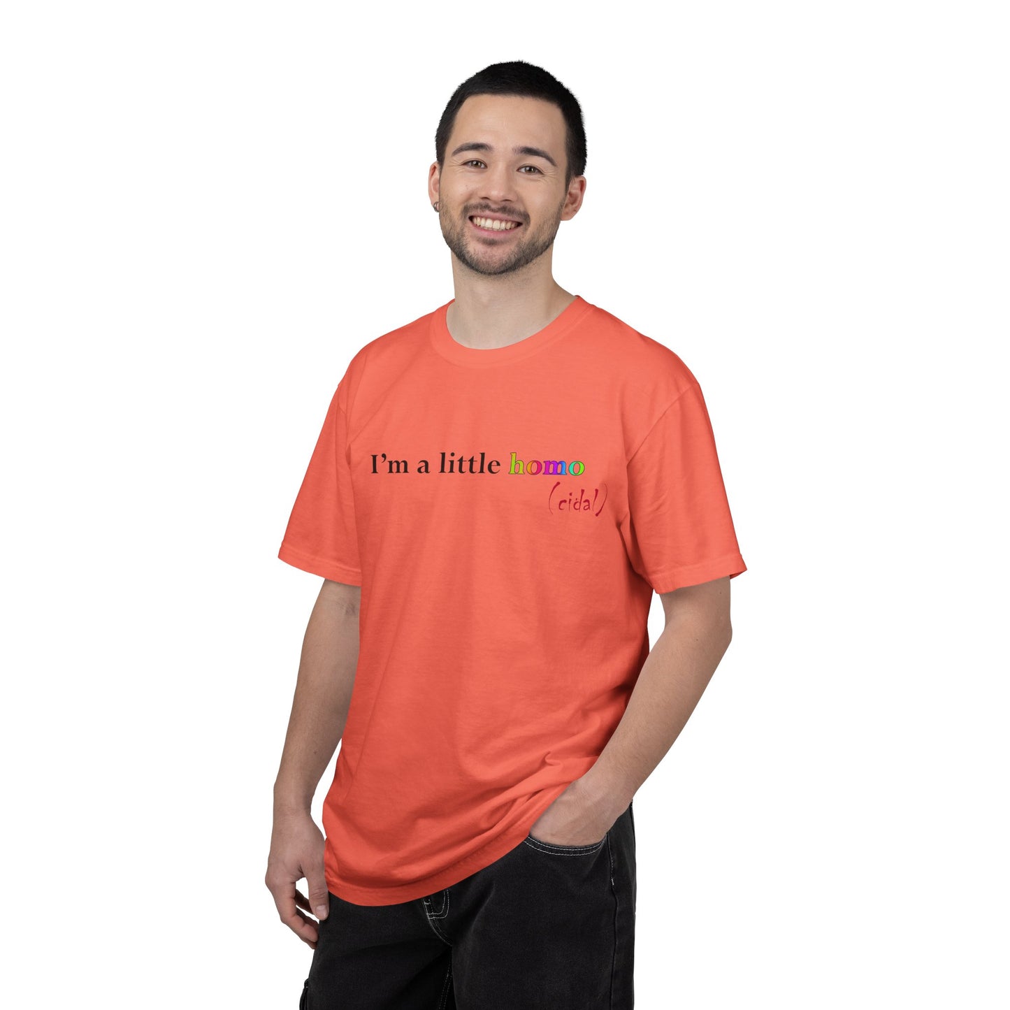 I'm a little homo (cidal) T-Shirt — Funny Statement Tee