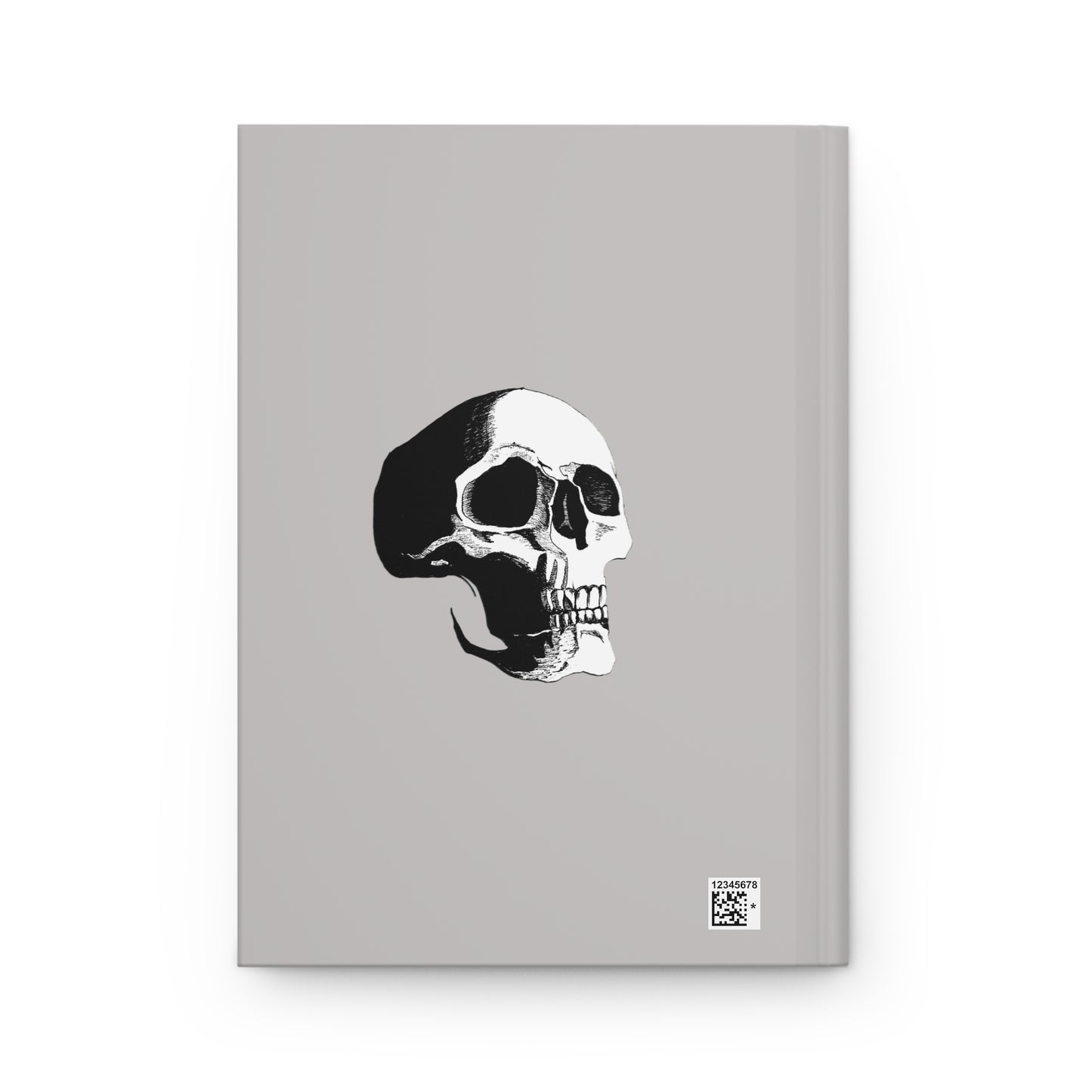 Hardcover Journal — "I'm a Little Homo (cidal)" Gray Skull Notebook