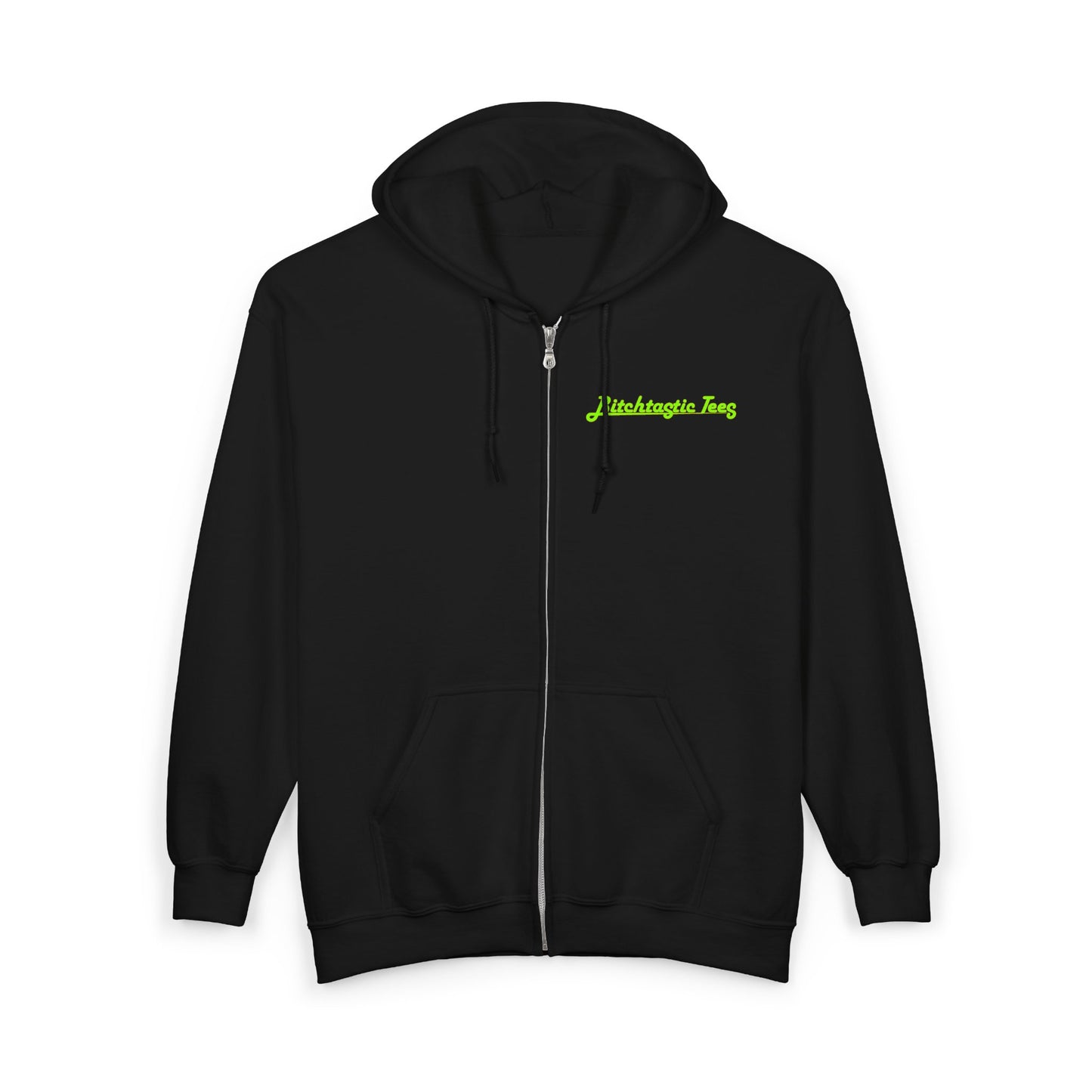 Full Zip Hoodie - "Stop Banning Books (your kids can't read anyway)" Novelty Protest Zip-Up