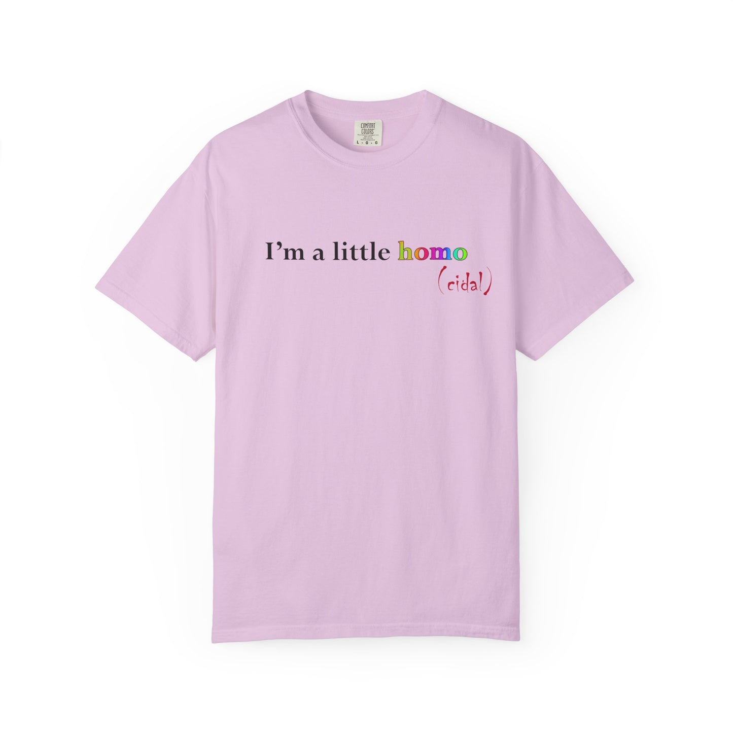 I'm a little homo (cidal) T-Shirt — Funny Statement Tee