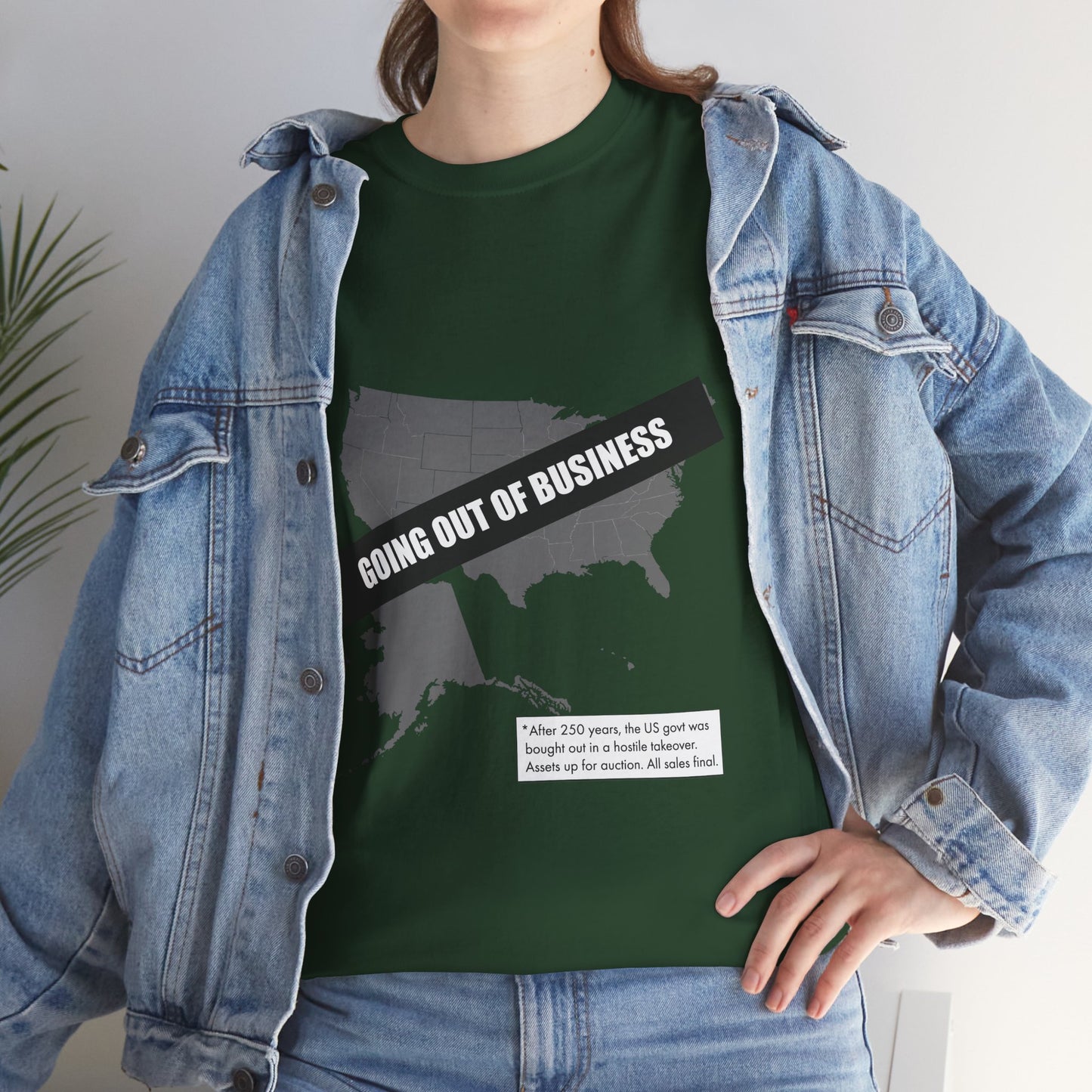 T‑Shirt — "Going Out of Business" USA Map Graphic Tee