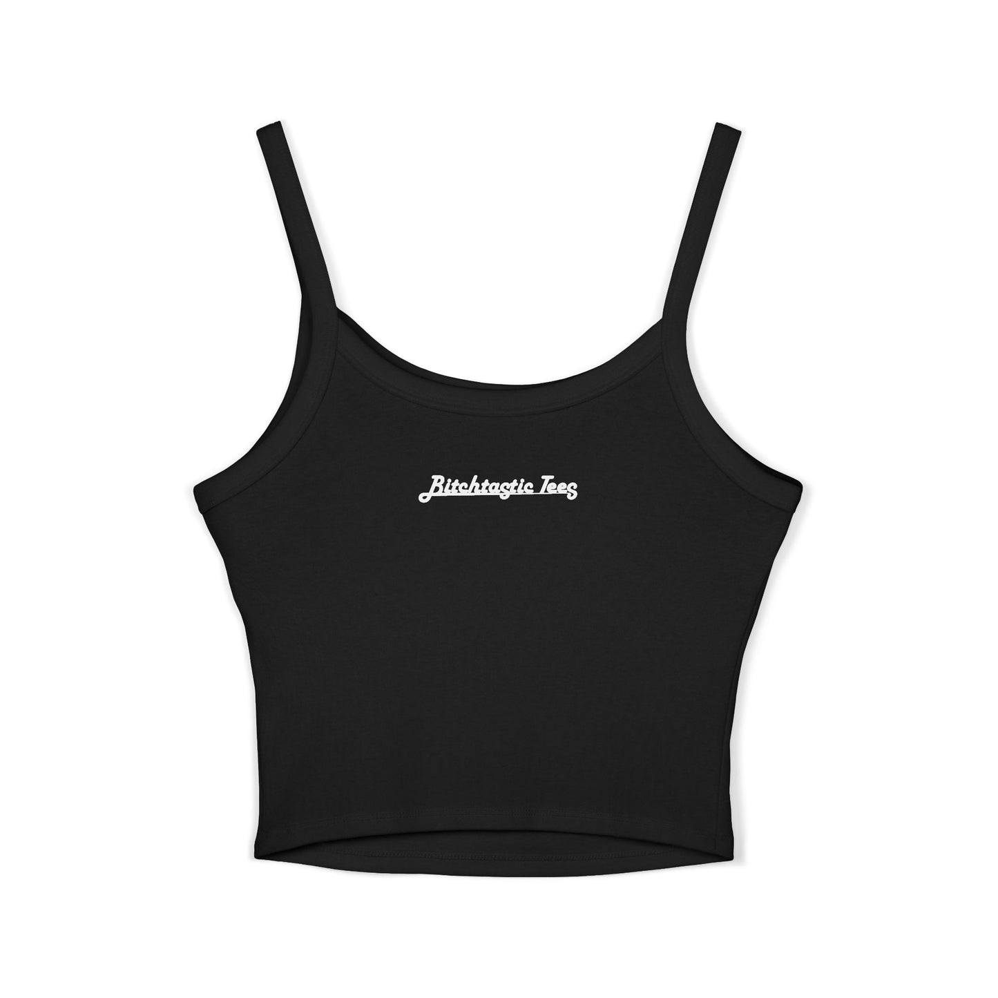 Rainbow Biohazard Crop Tank Top – Neon Hazard Symbol Spaghetti Strap