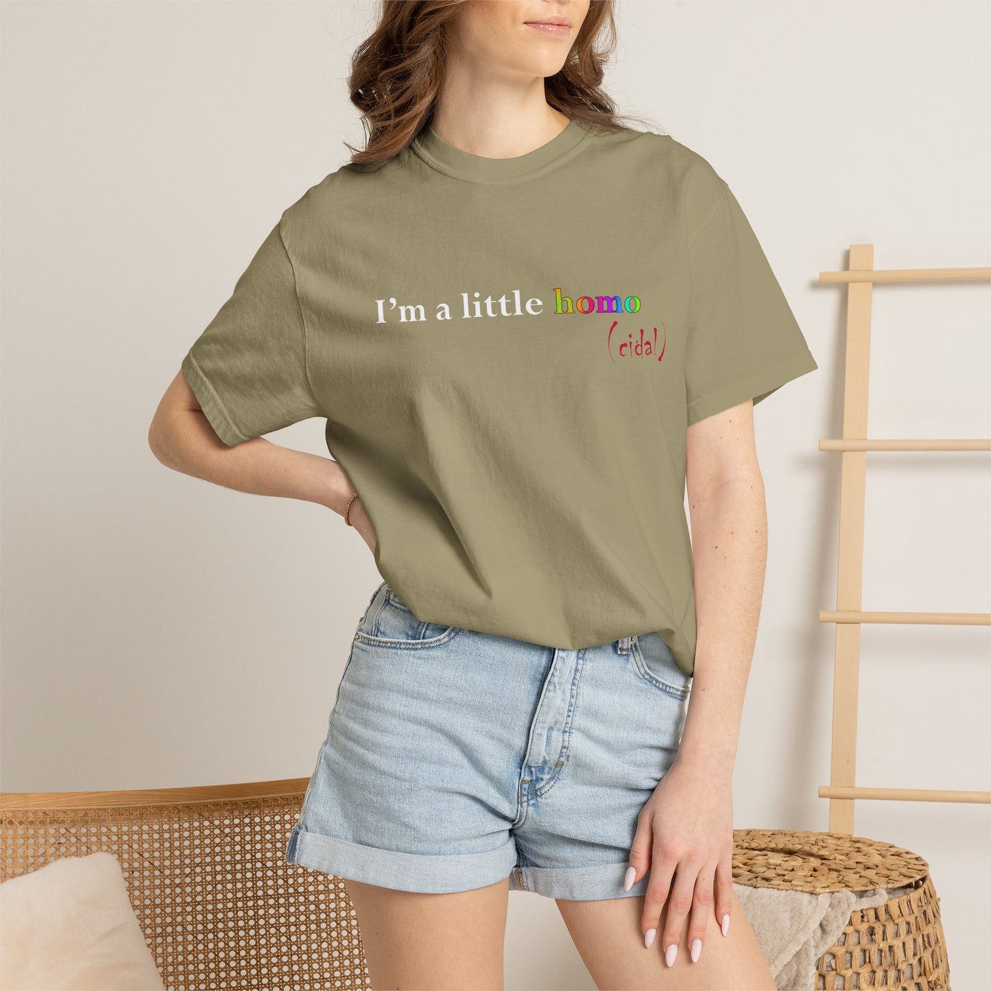 I'm a little homo (cidal) T-Shirt — Identity and Vibe Slogan Tee