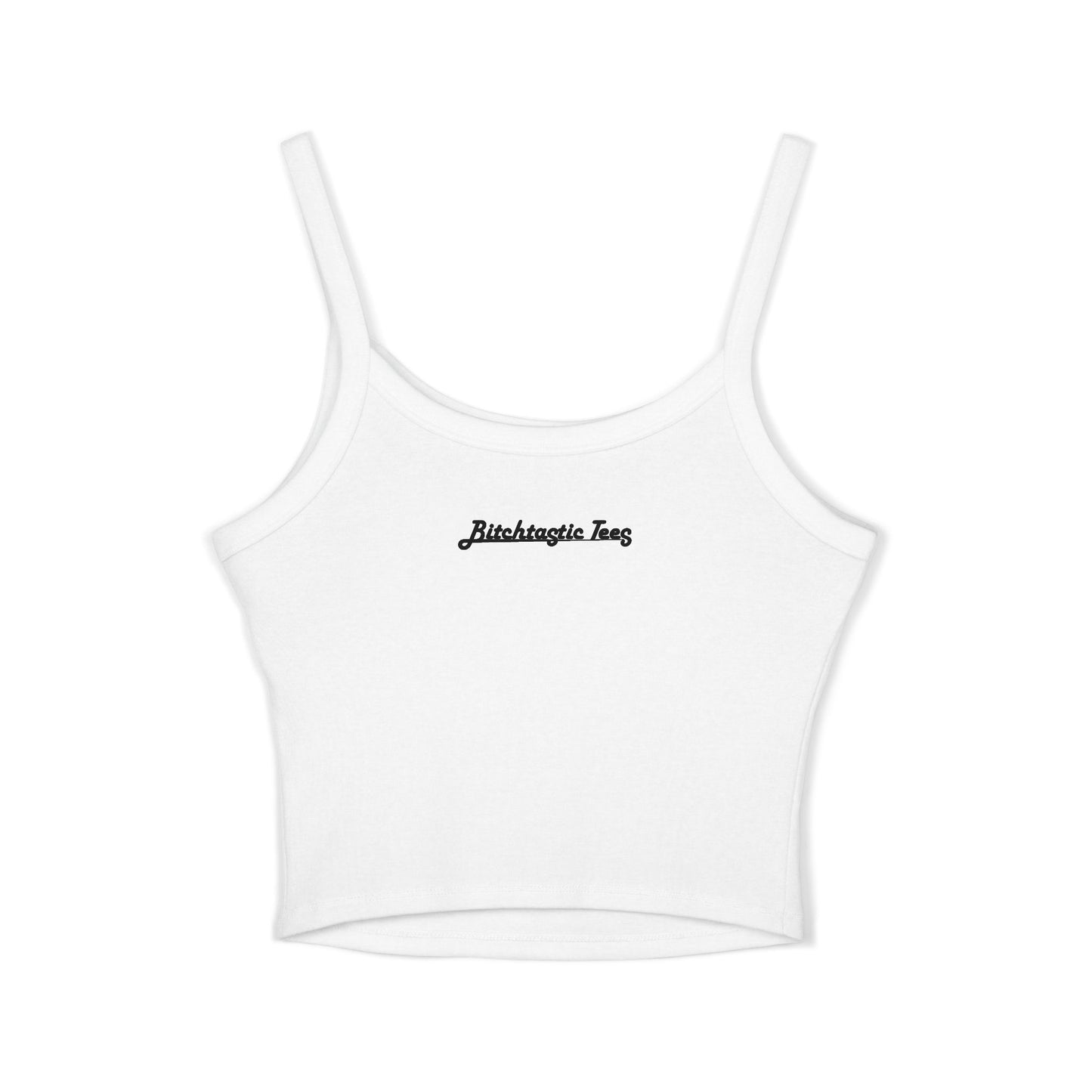 Rainbow Biohazard Crop Tank Top – Neon Hazard Symbol Spaghetti Strap