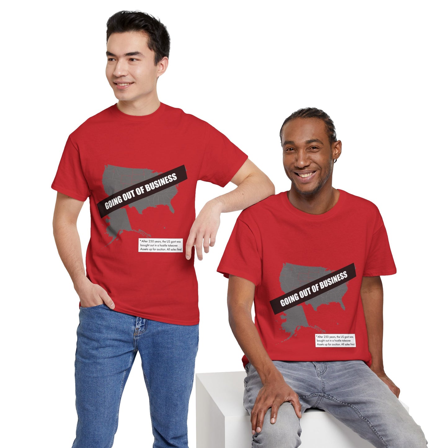 T‑Shirt — "Going Out of Business" USA Map Graphic Tee