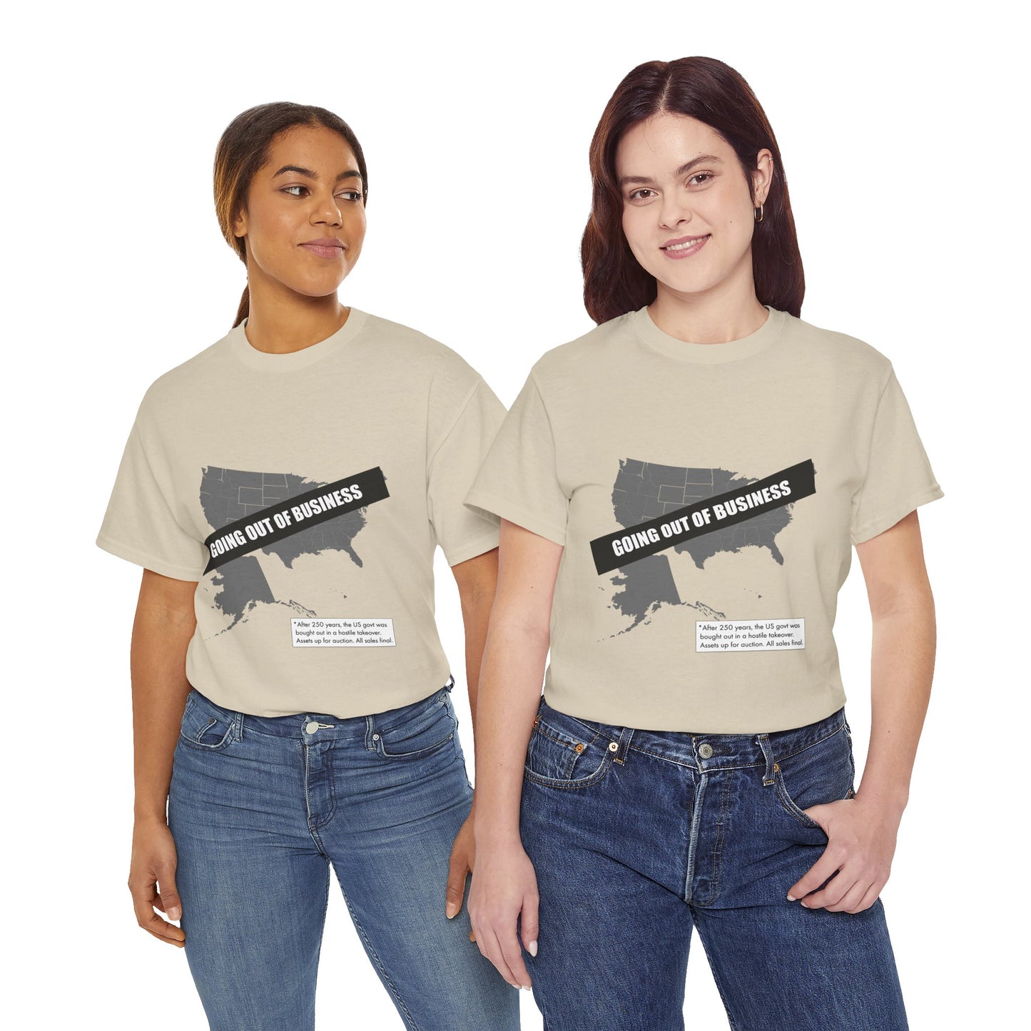 T‑Shirt — "Going Out of Business" USA Map Graphic Tee