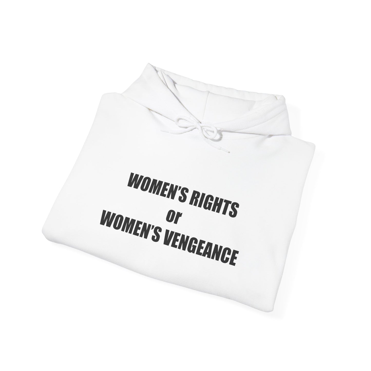 Hooded Sweatshirt - Women's Rights or Women's Vengeance - Motivational Hoodie